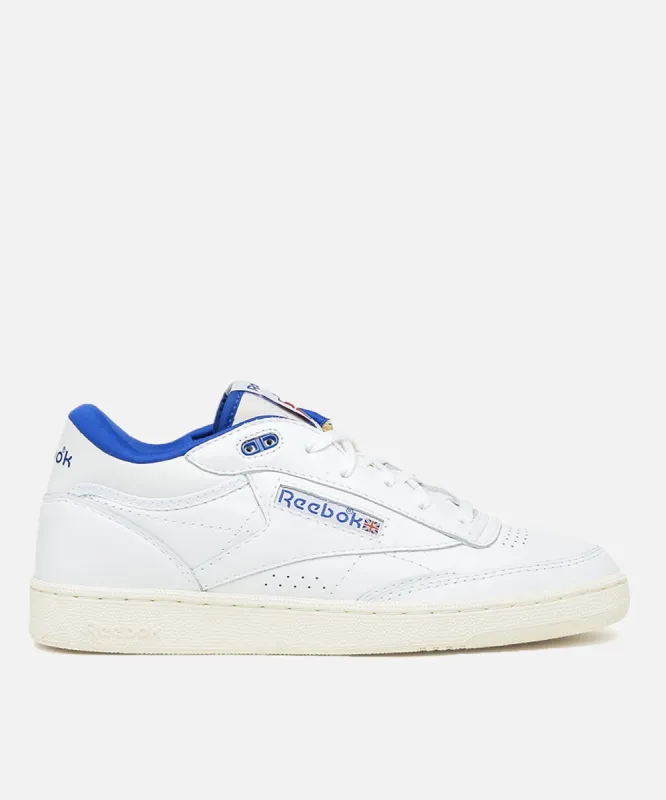 Reebok Club C Mid II Vinta (Footwear White/Bright Cobalt/Classic White) sold by Patta
