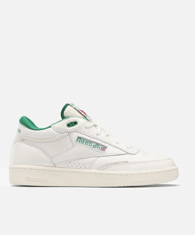 Reebok Club C Mid II Vinta (Chalk/Glen Green/Classic White) made by Reebok