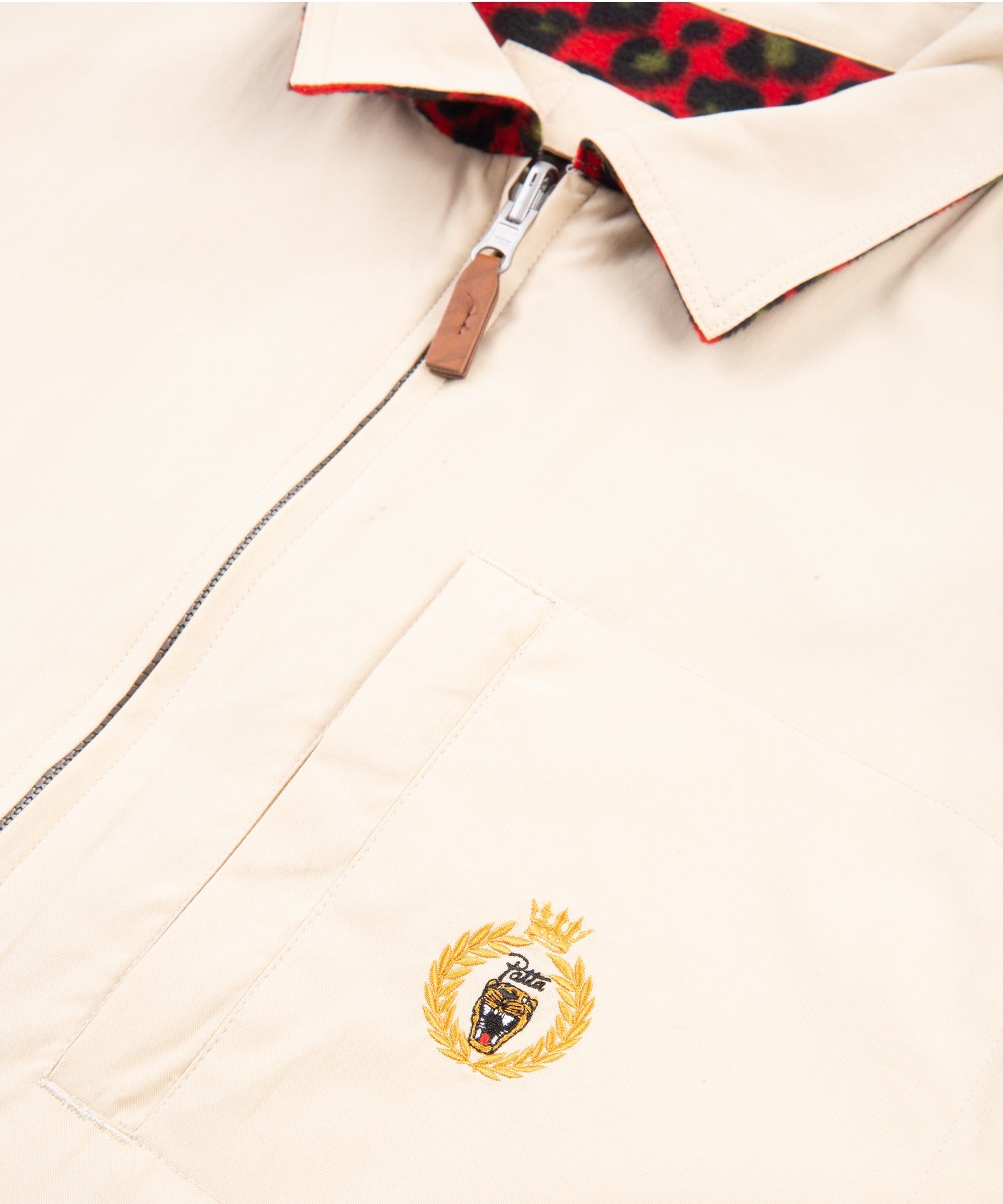 Patta Heritage Reversible Jacket (Oyster Grey/Red Leopard) sold by Patta product image thumbnail 4