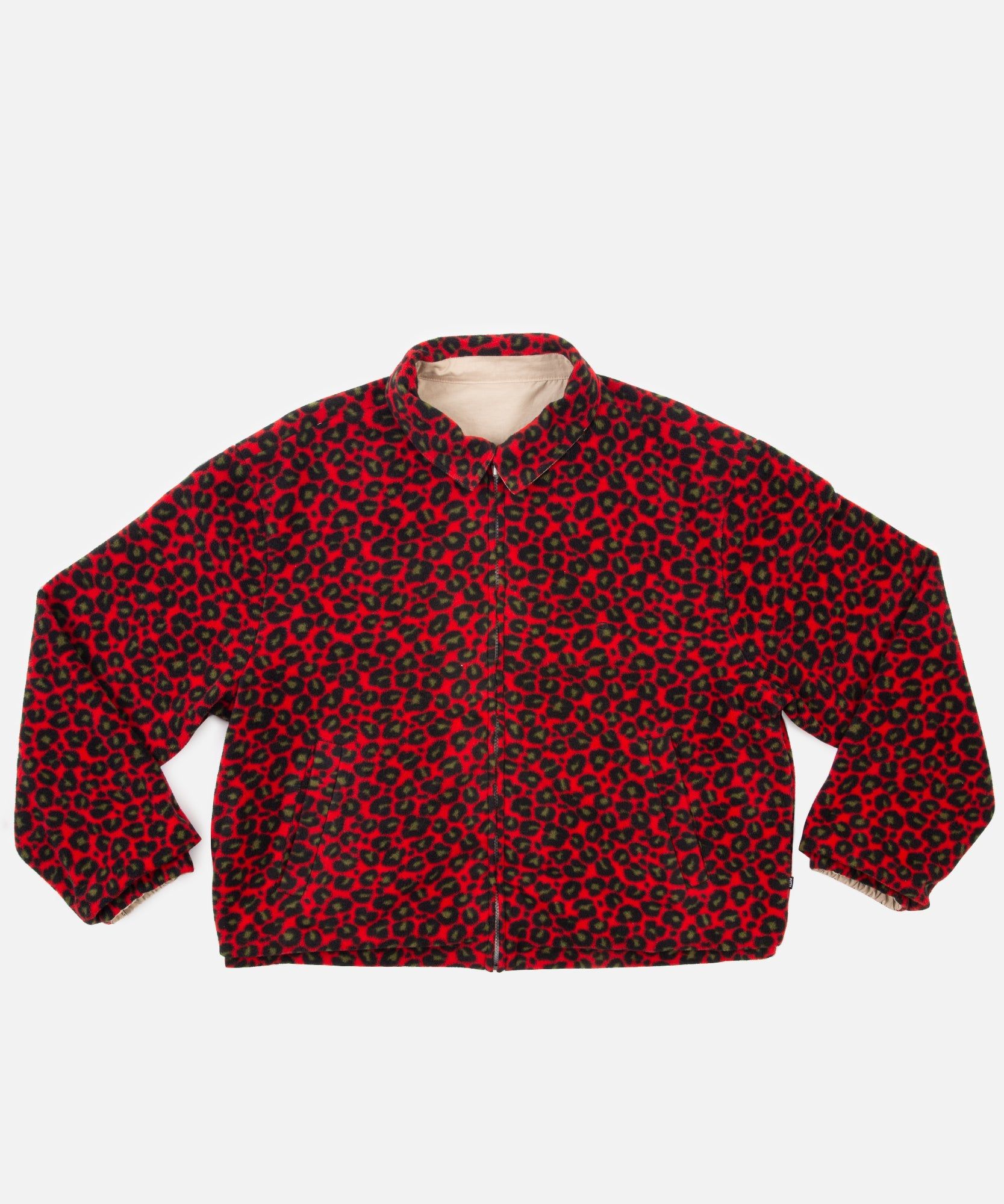 Patta Heritage Reversible Jacket (Oyster Grey/Red Leopard) sold by Patta product image thumbnail 7