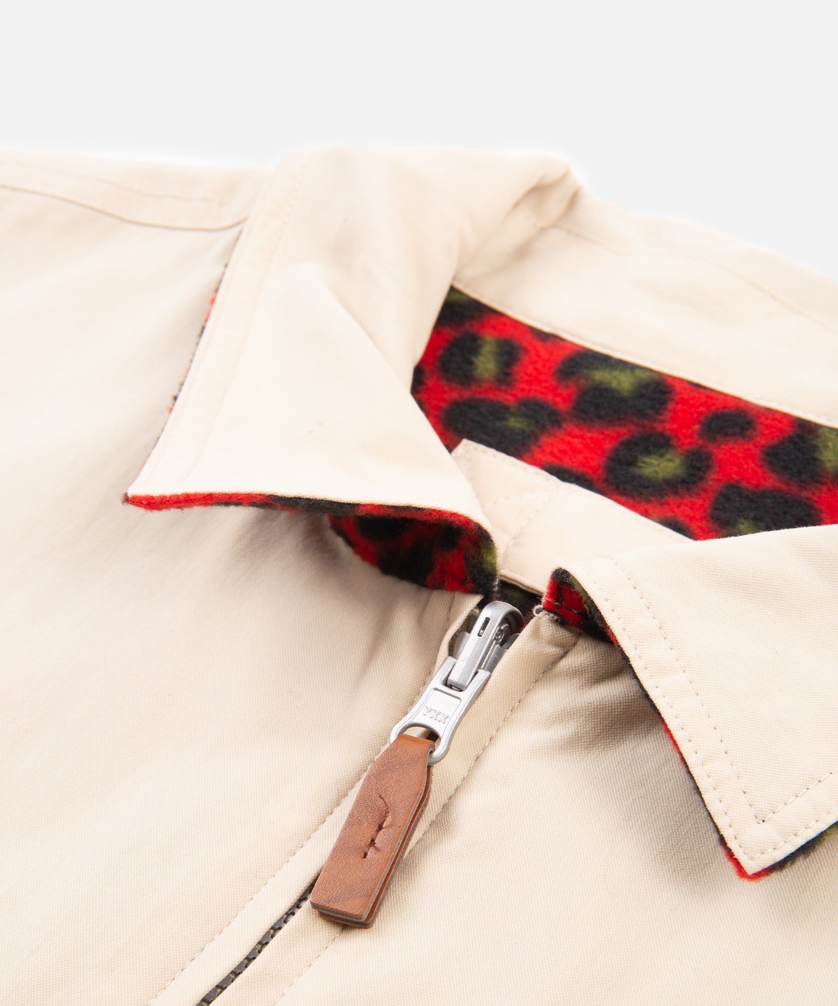 Patta Heritage Reversible Jacket (Oyster Grey/Red Leopard) sold by Patta product image thumbnail 5