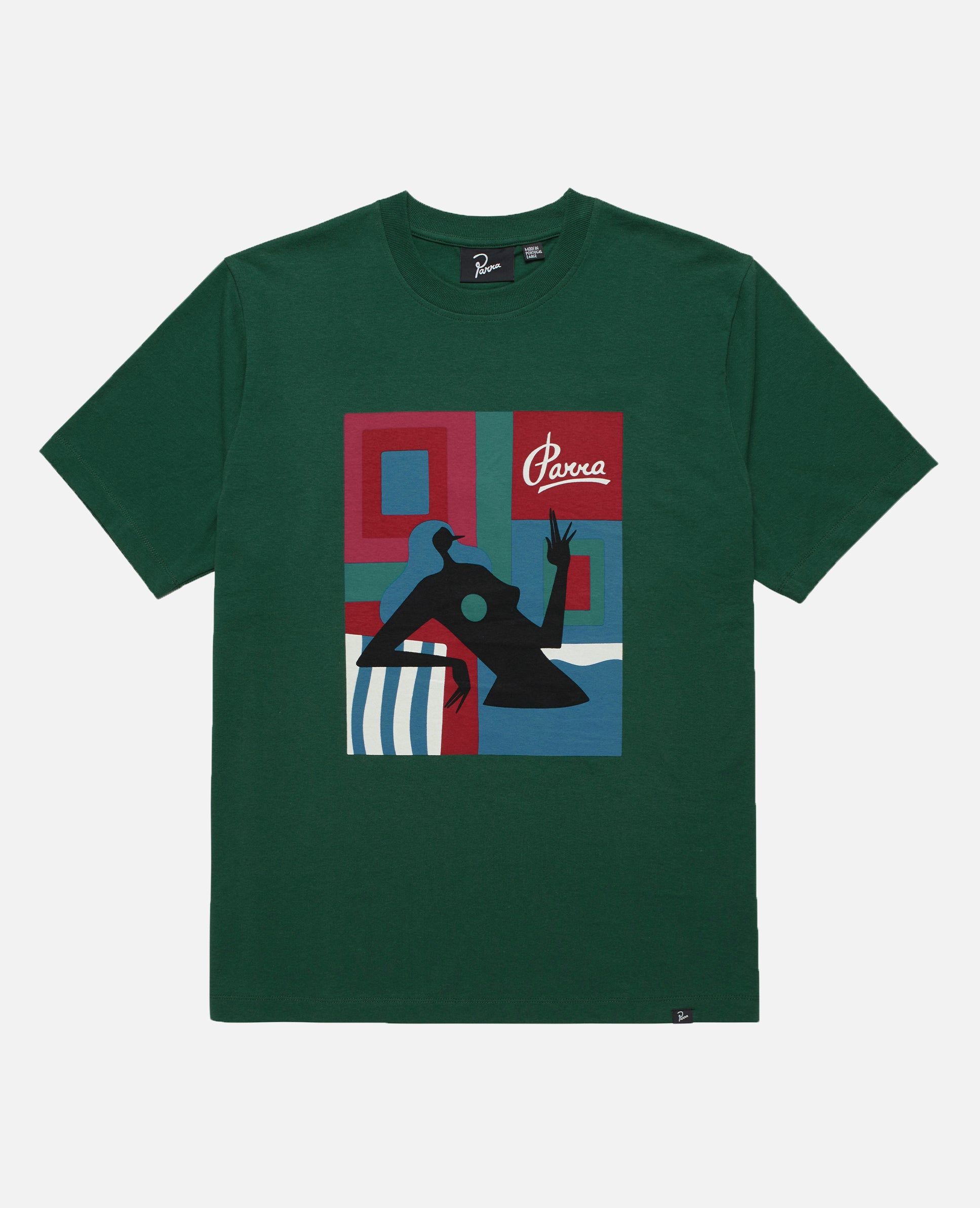 byParra Hot Springs T-Shirt (Pine Green) sold by Patta