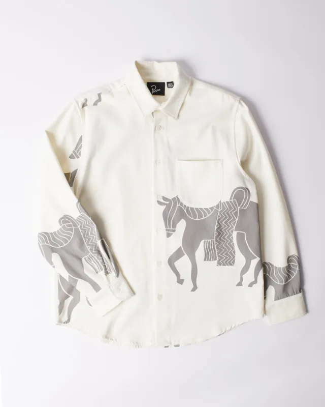 byParra Repeated Horse Shirt (Off White) made by Patta