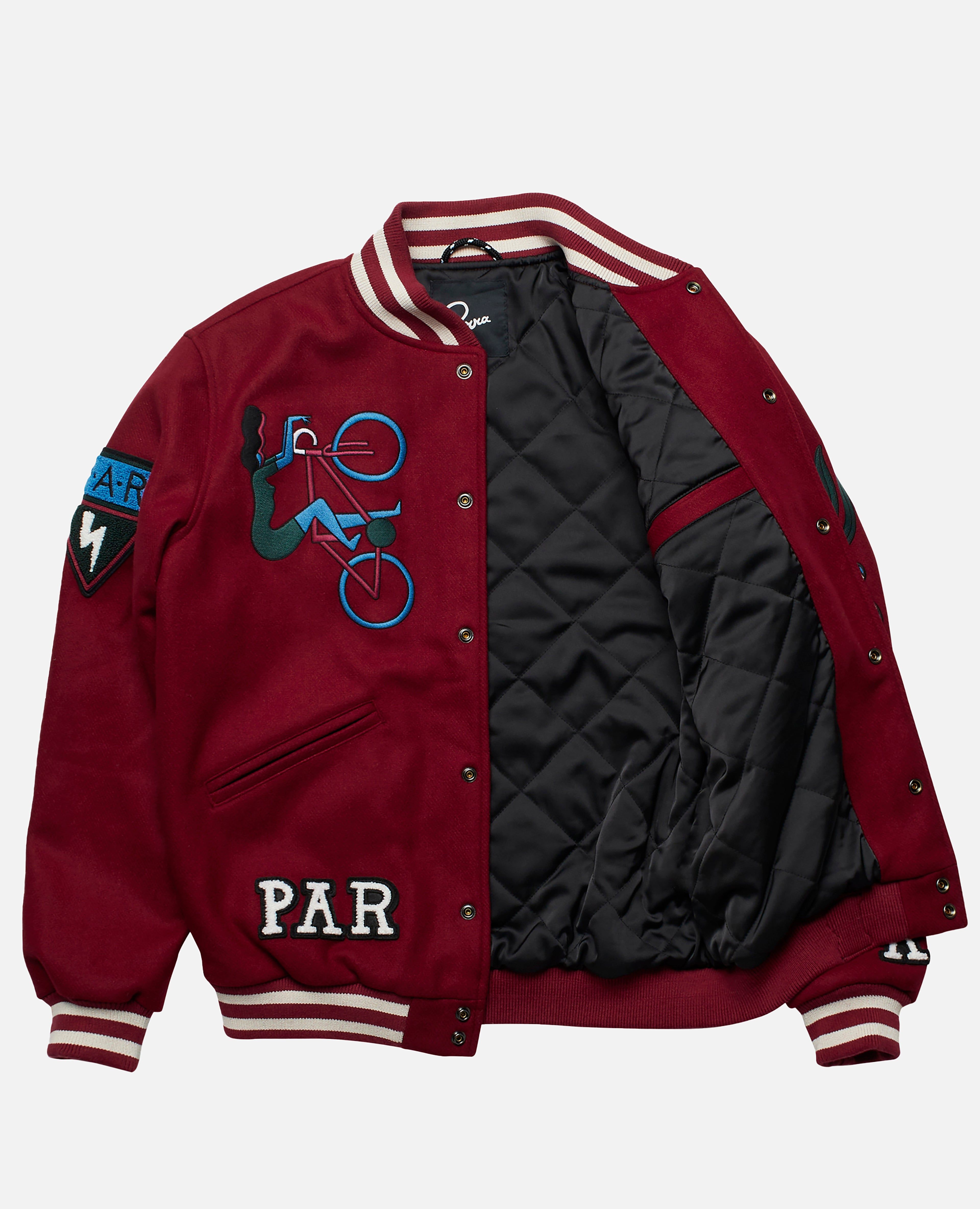 byParra Run Sit & Bike Varsity Jacket (Dark Red) sold by Patta product image thumbnail 3
