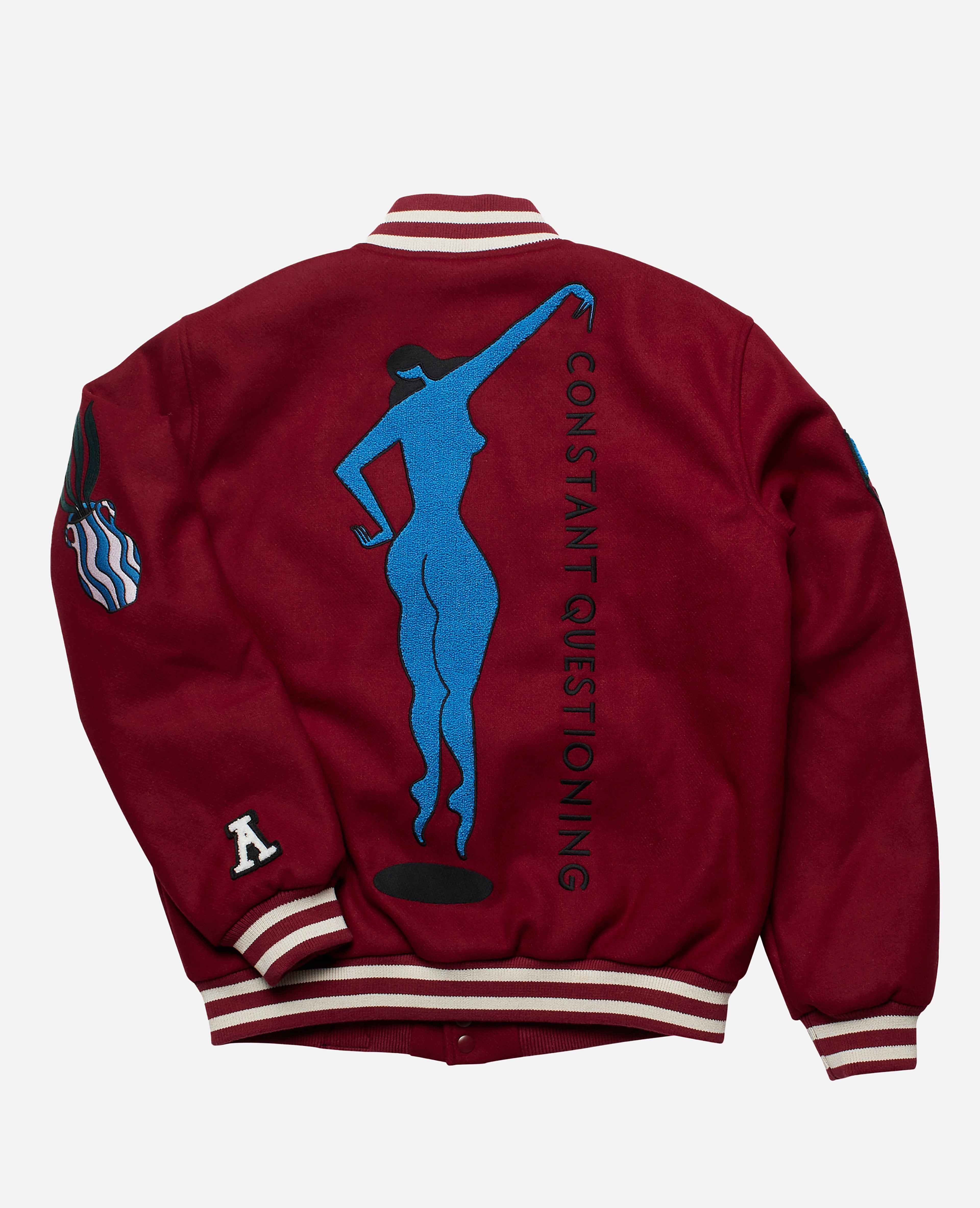 byParra Run Sit & Bike Varsity Jacket (Dark Red) sold by Patta product image thumbnail 2