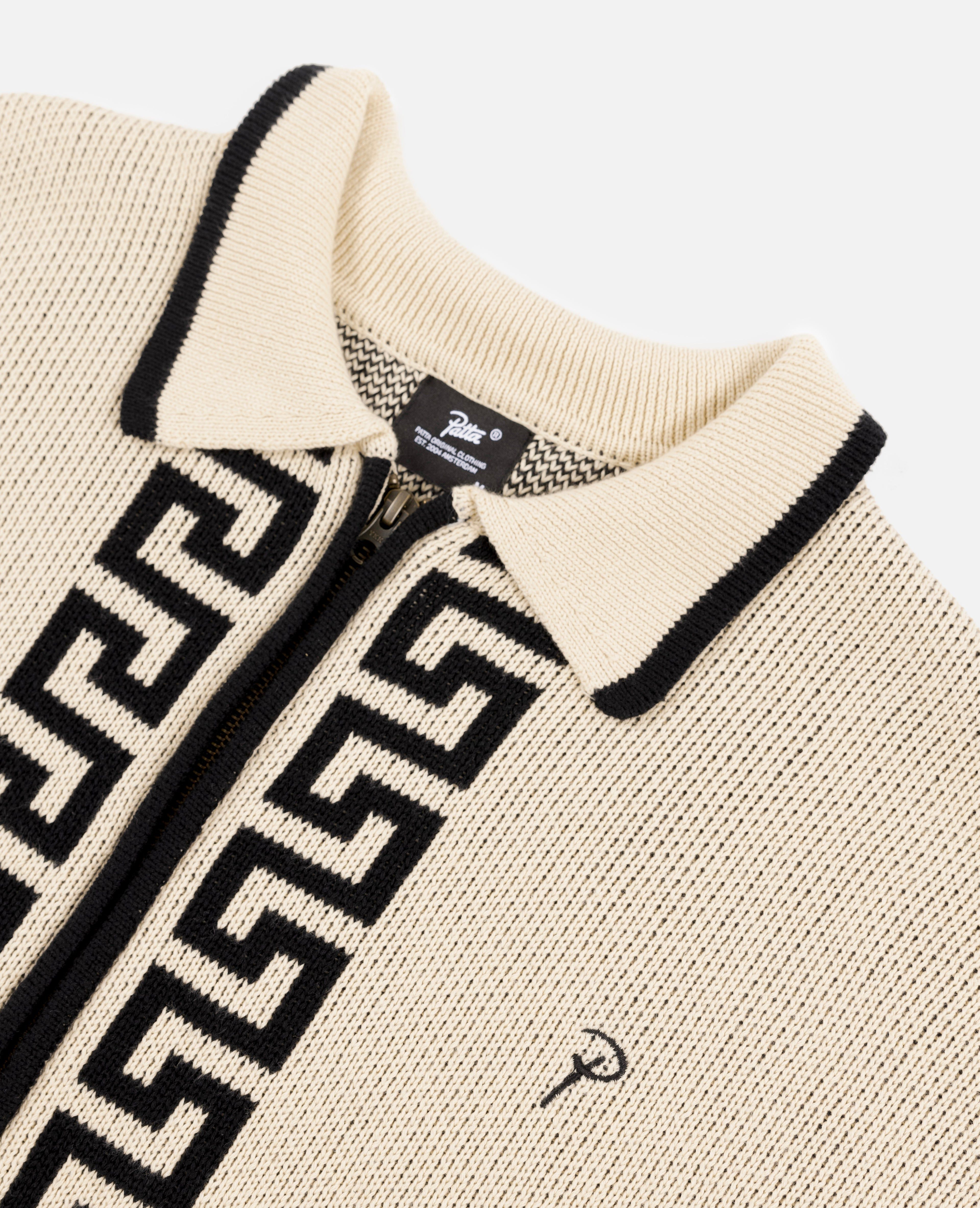 Patta Zapotec Knitted Zip Cardigan (Natural) sold by Patta product image thumbnail 4