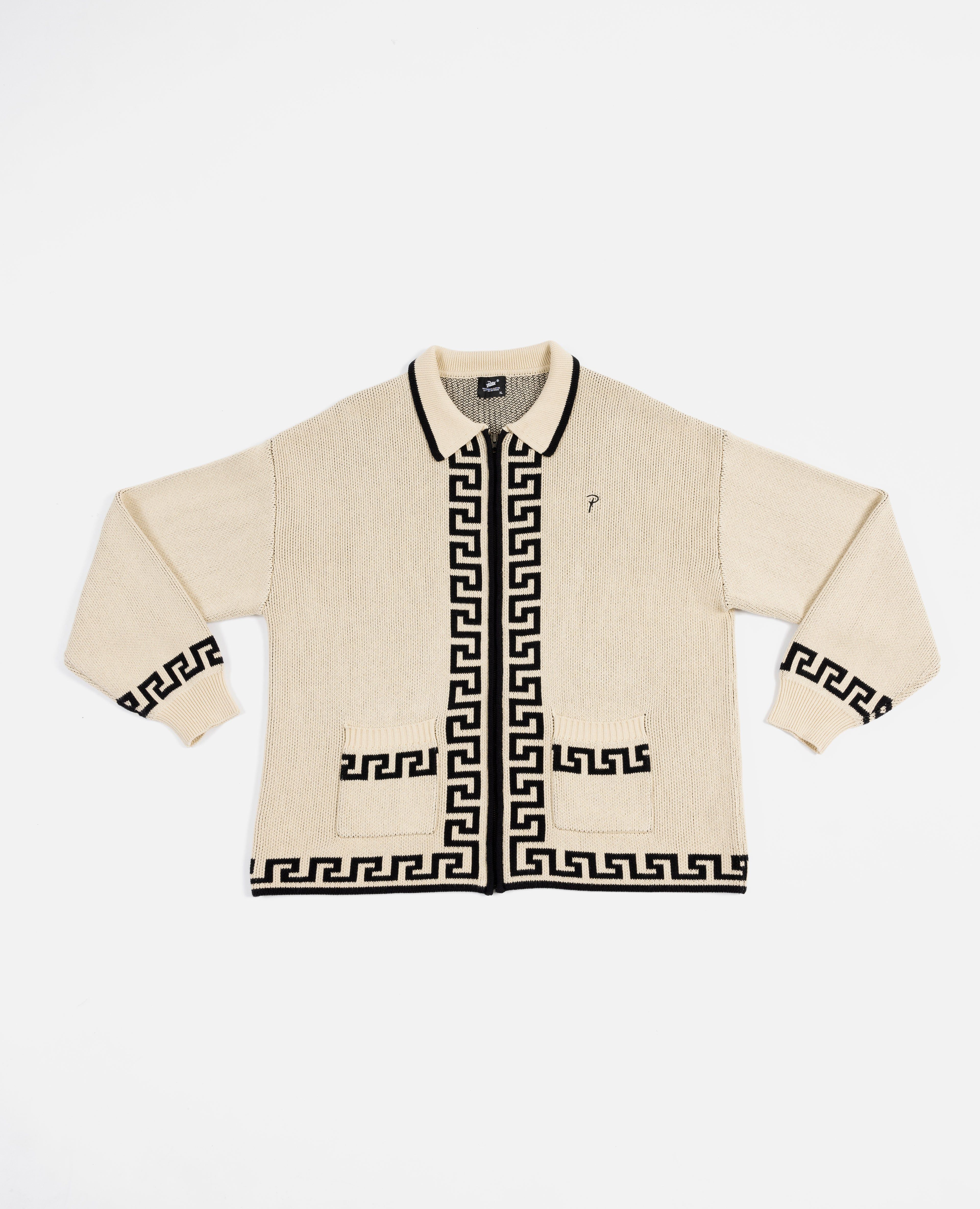 Patta Zapotec Knitted Zip Cardigan (Natural) sold by Patta