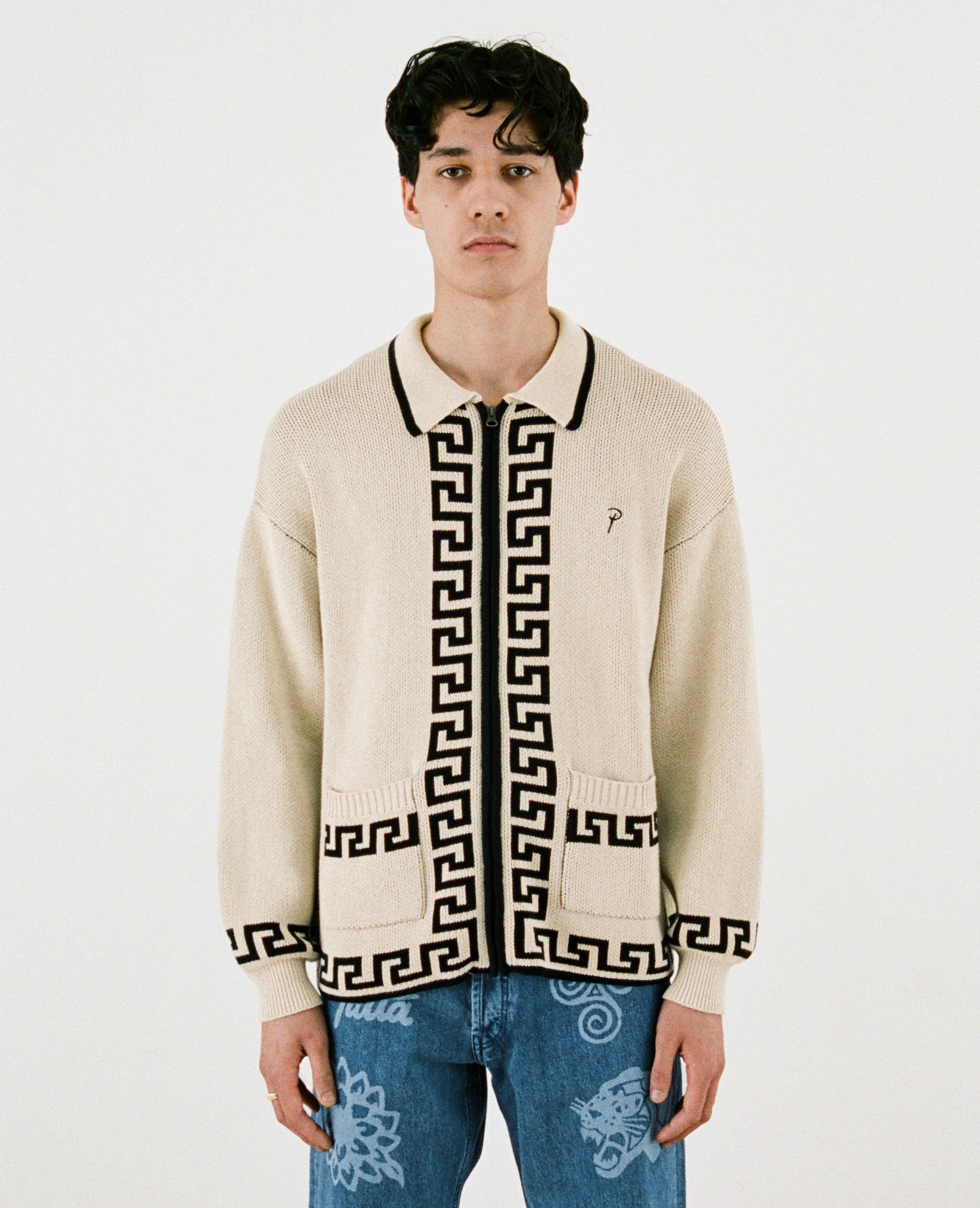Patta Zapotec Knitted Zip Cardigan (Natural) sold by Patta product image thumbnail 2