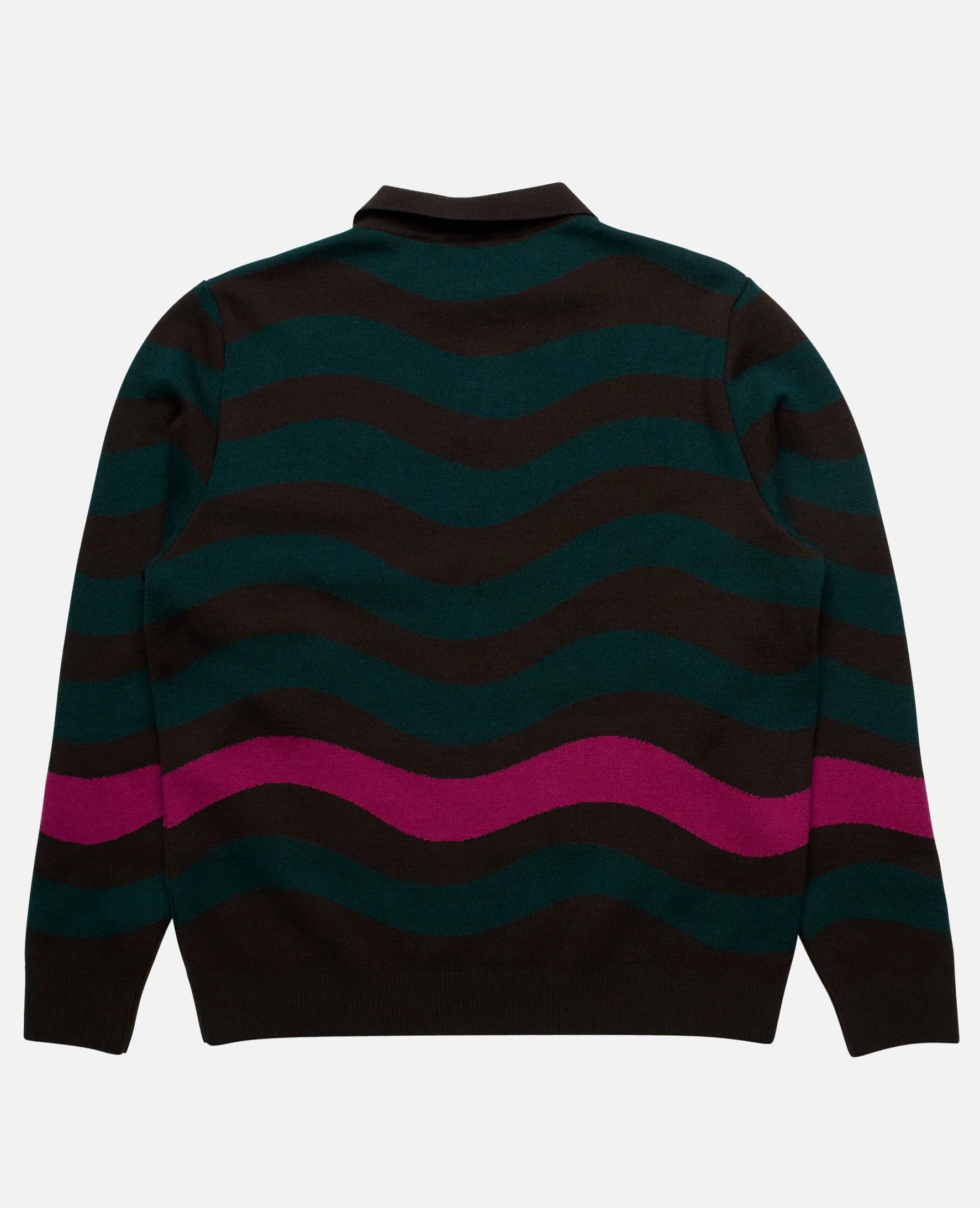 byParra One Weird Wave Knitted Pullover (Chocolate) sold by Patta product image thumbnail 2