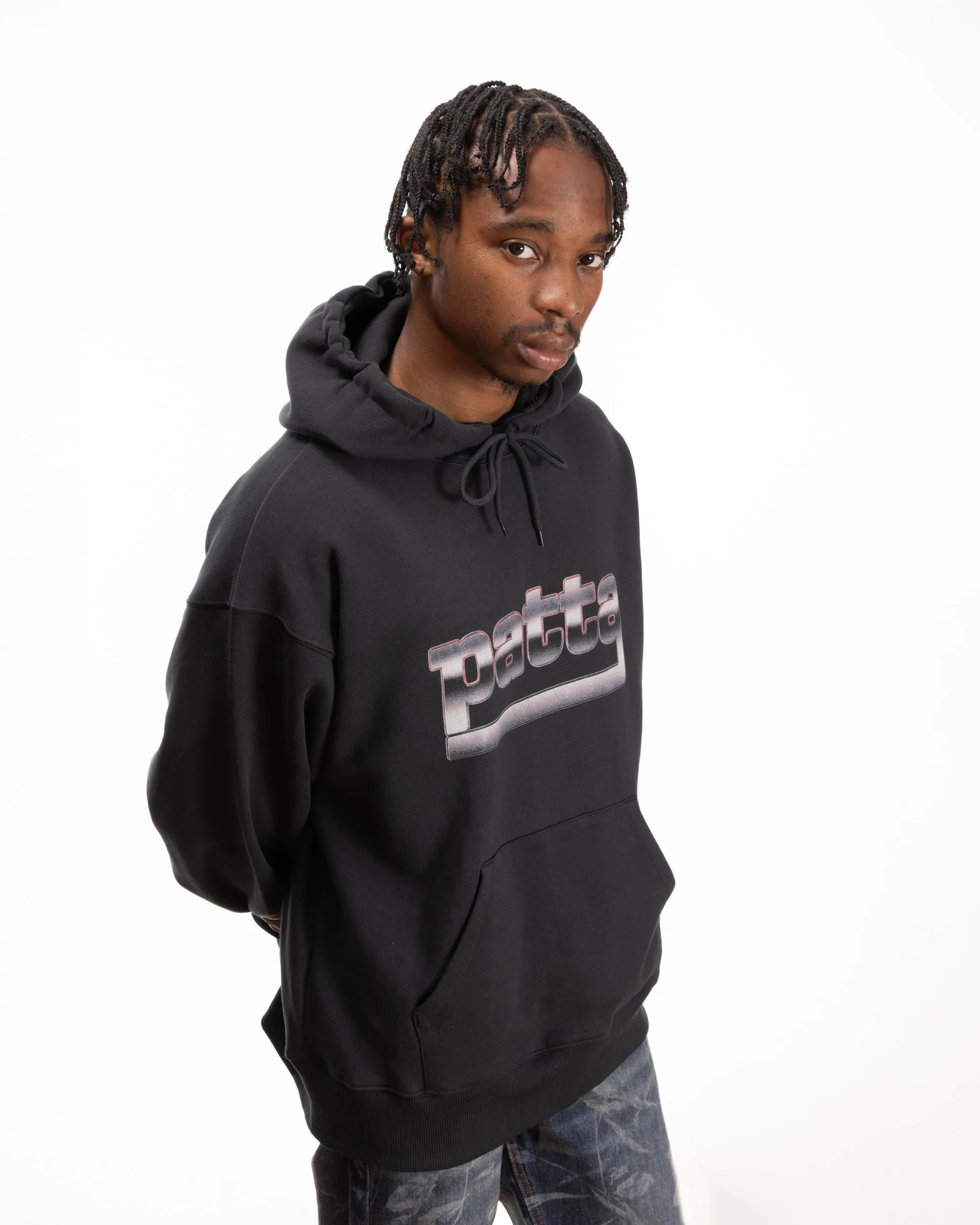 Patta Metal Boxy Hooded Sweater (Moonless Night) sold by Patta product image thumbnail 3