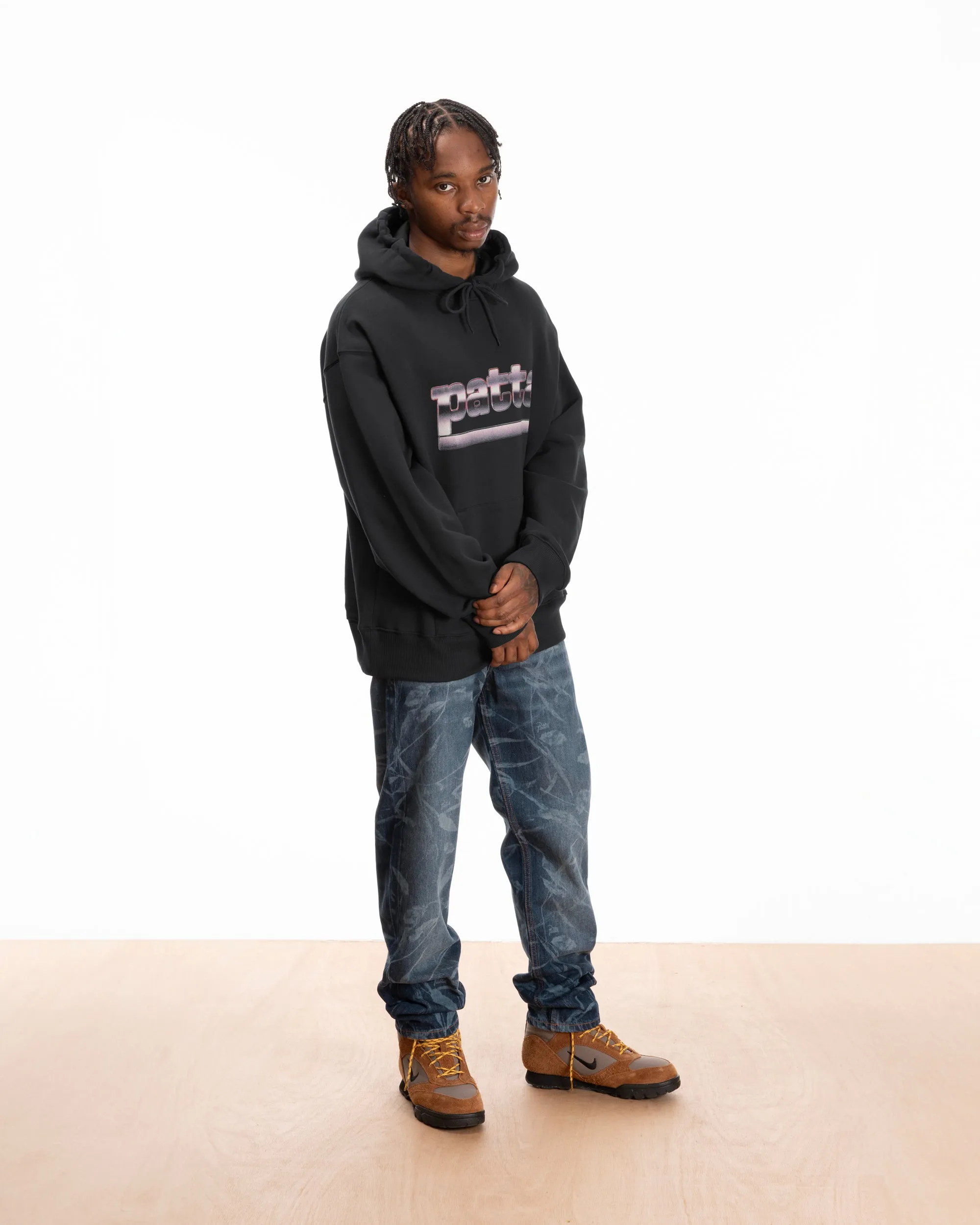 Patta Metal Boxy Hooded Sweater (Moonless Night) sold by Patta product image thumbnail 2