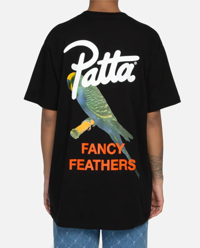 Patta Fancy Feathers T-Shirt (Black) sold by Patta