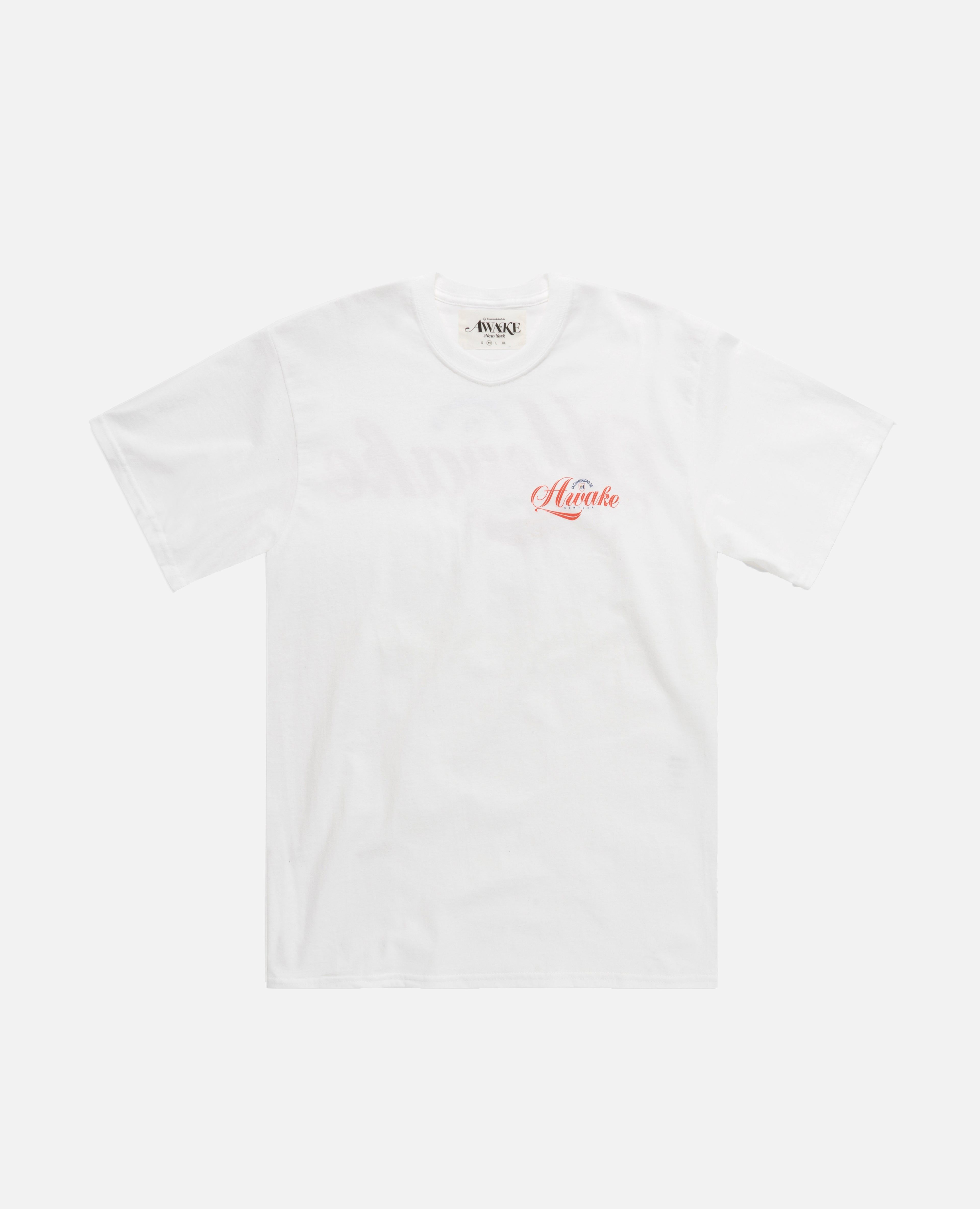 Awake Comunidad Logo Tee (White) sold by Patta