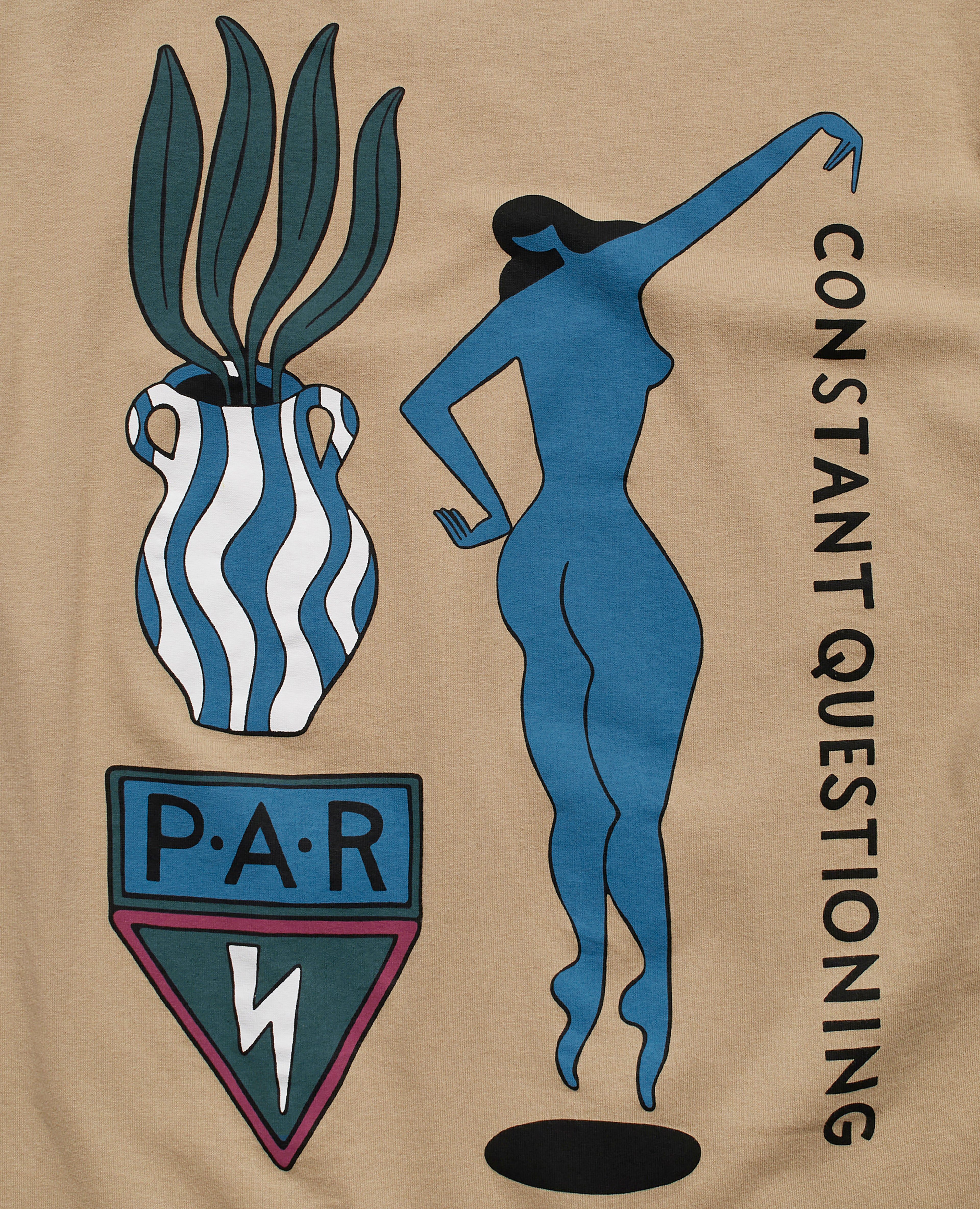 byParra questioning t-shirt (Beige ) sold by Patta product image thumbnail 3