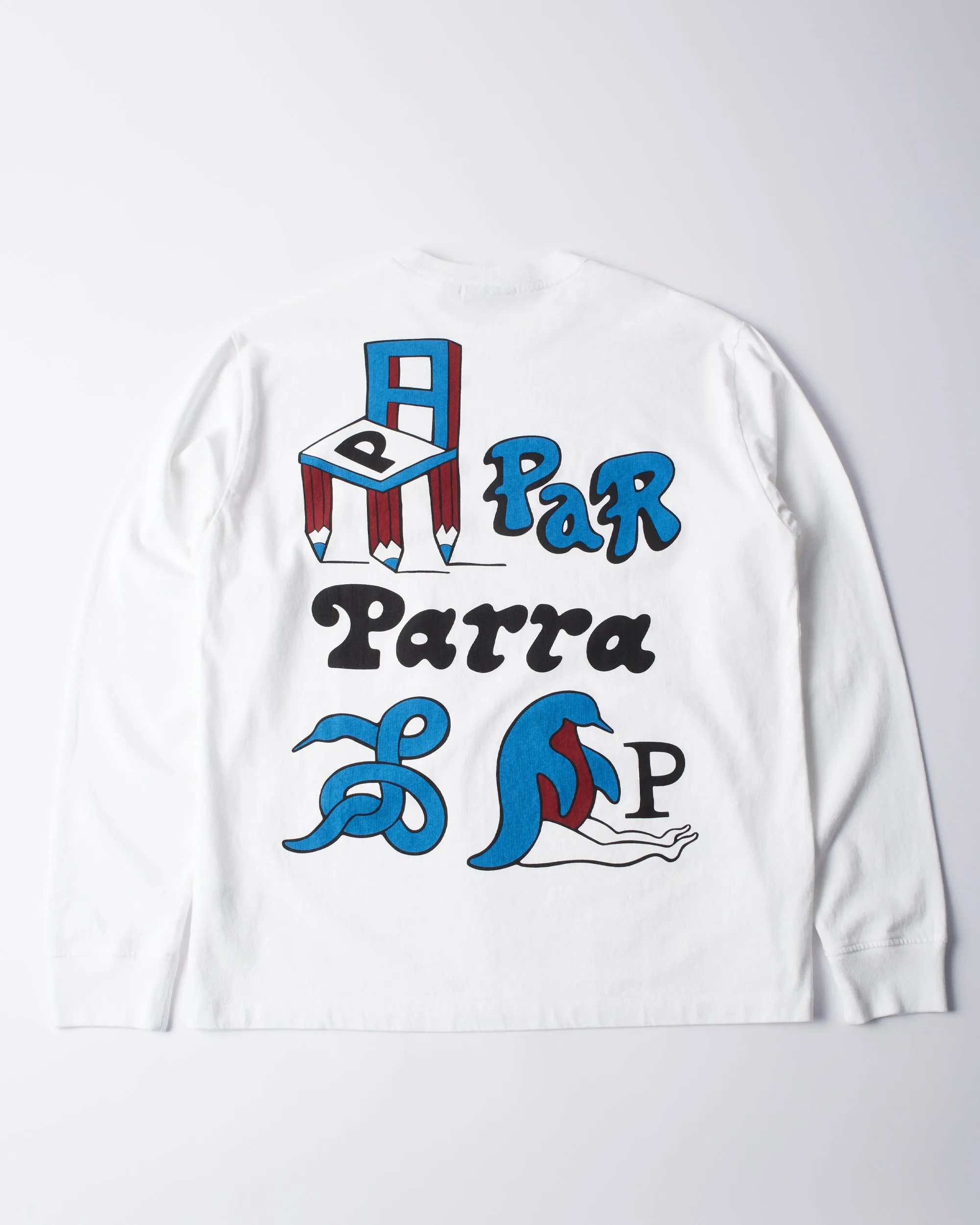 byParra Chair Pencil Long Sleeve T-shirt (White) sold by Patta product image thumbnail 4