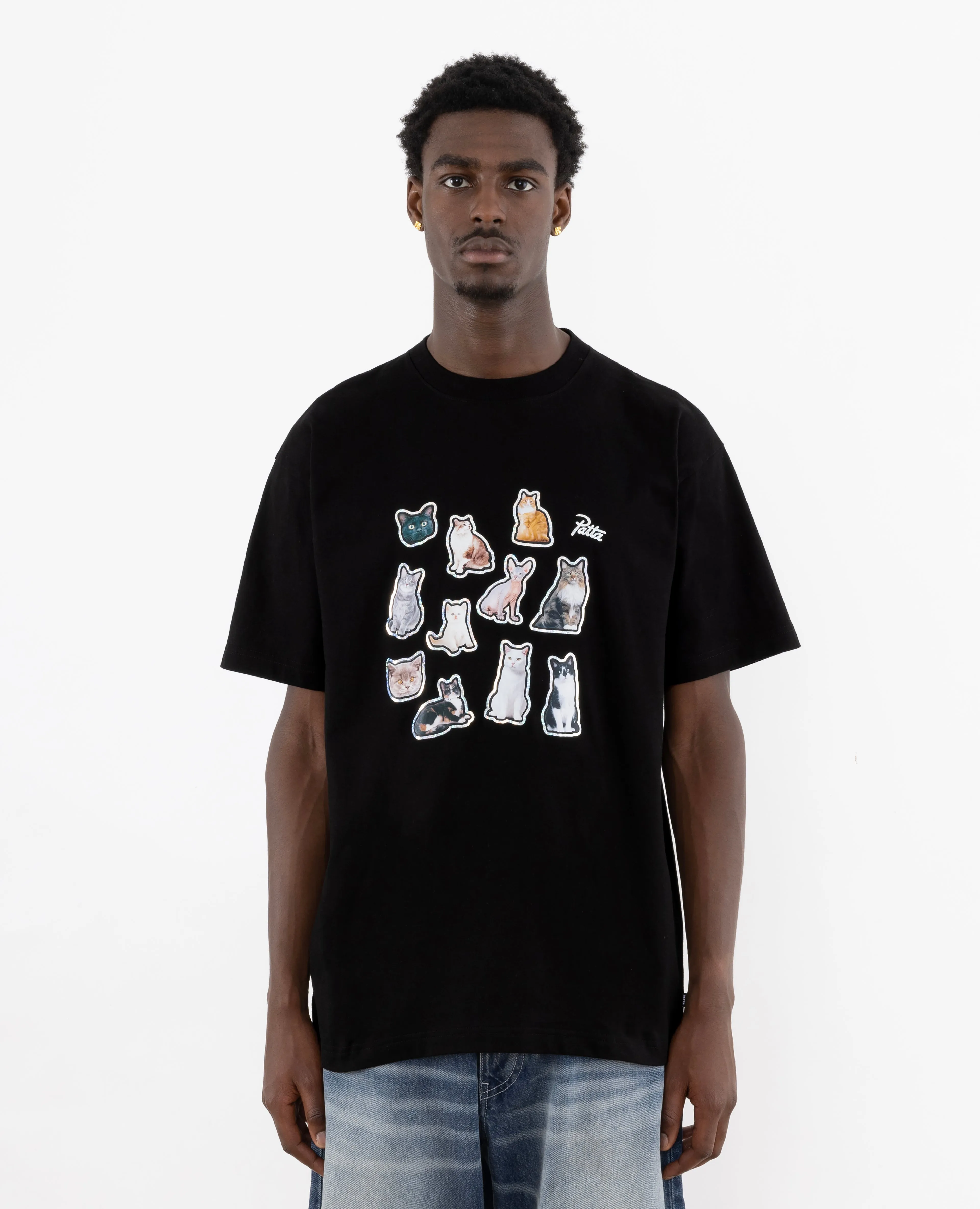 Patta Cats T-Shirt (Black) sold by Patta product image thumbnail 2