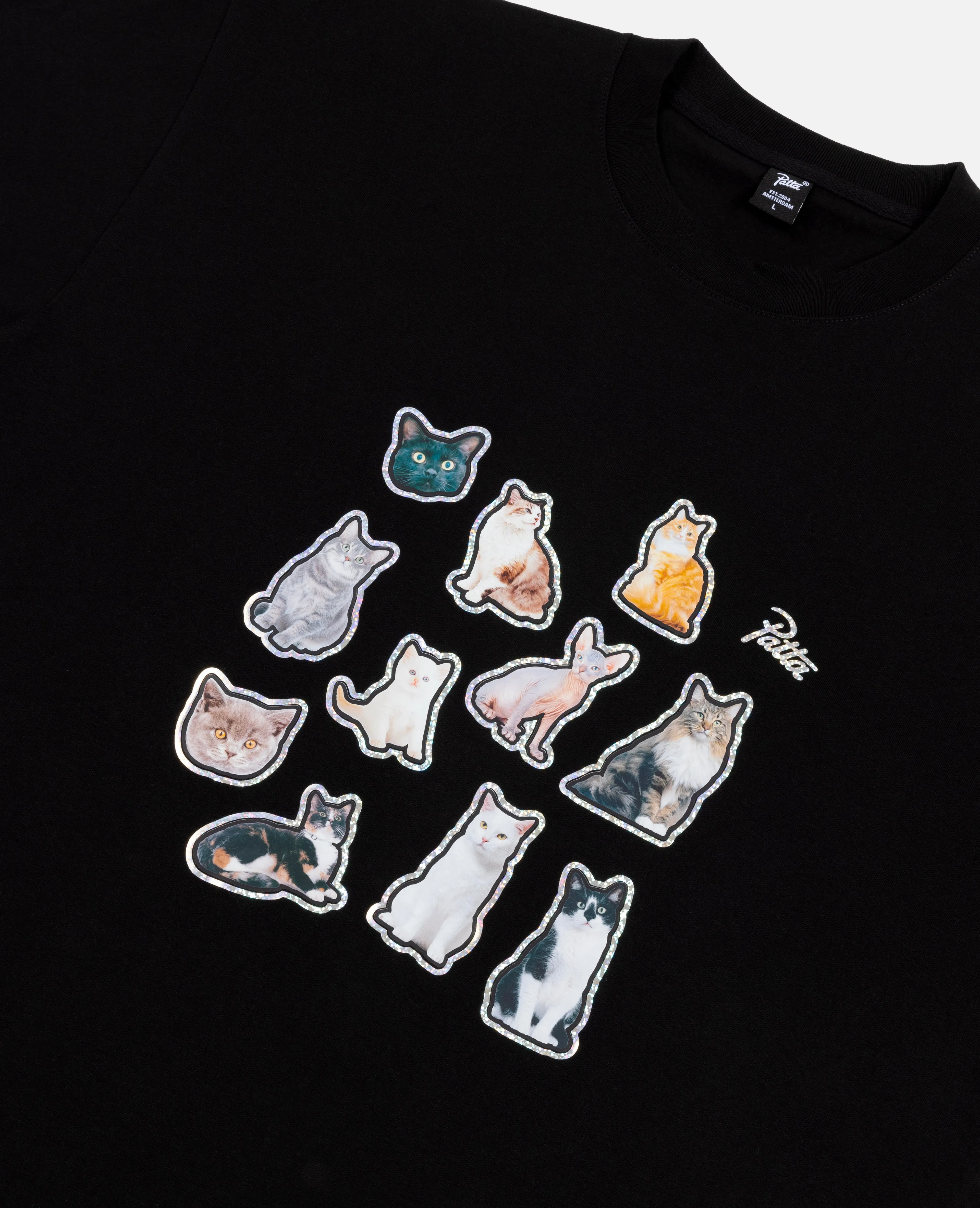 Patta Cats T-Shirt (Black) sold by Patta product image thumbnail 3