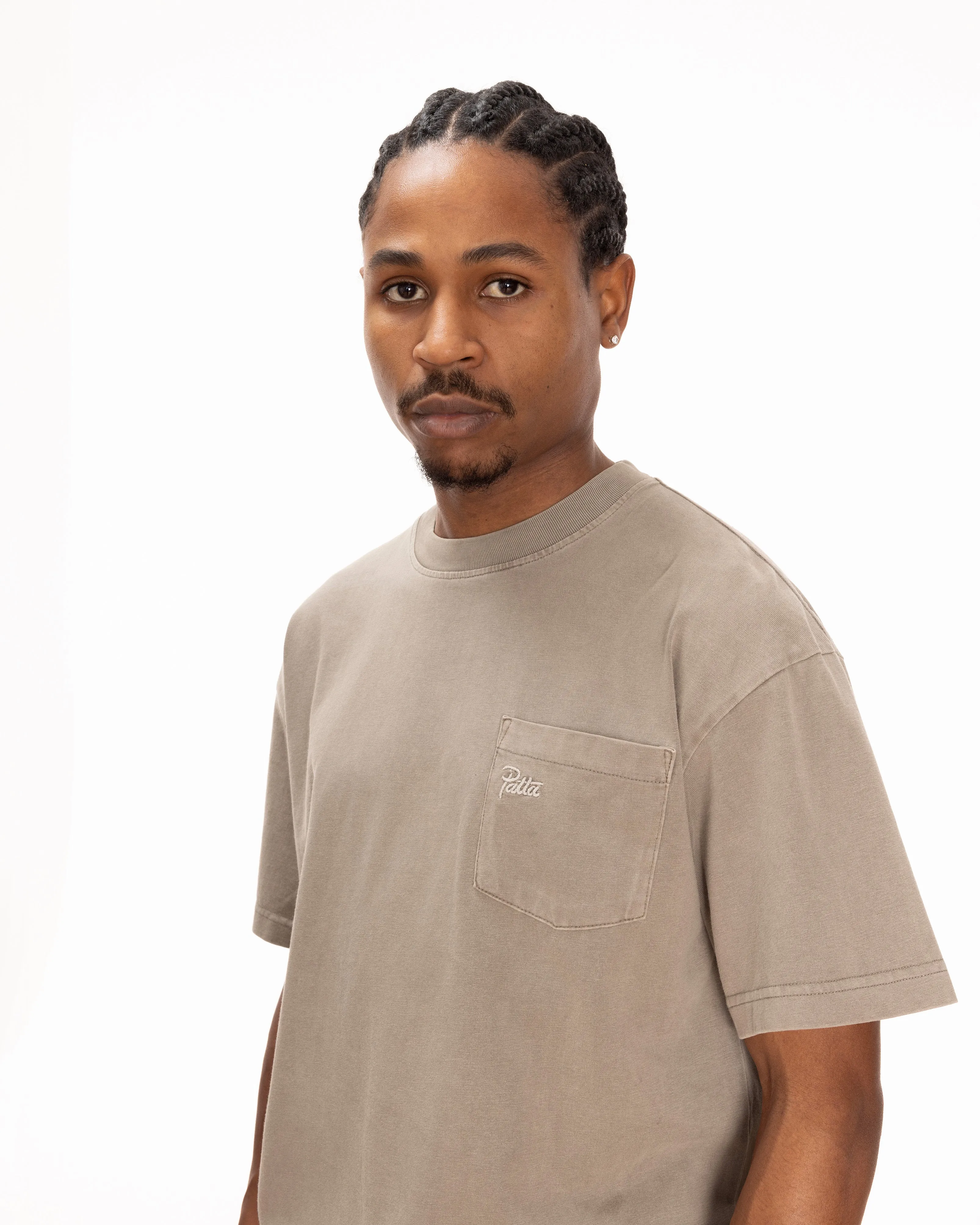 Patta Basic Pocket T-Shirt (Driftwood) sold by Patta product image thumbnail 2