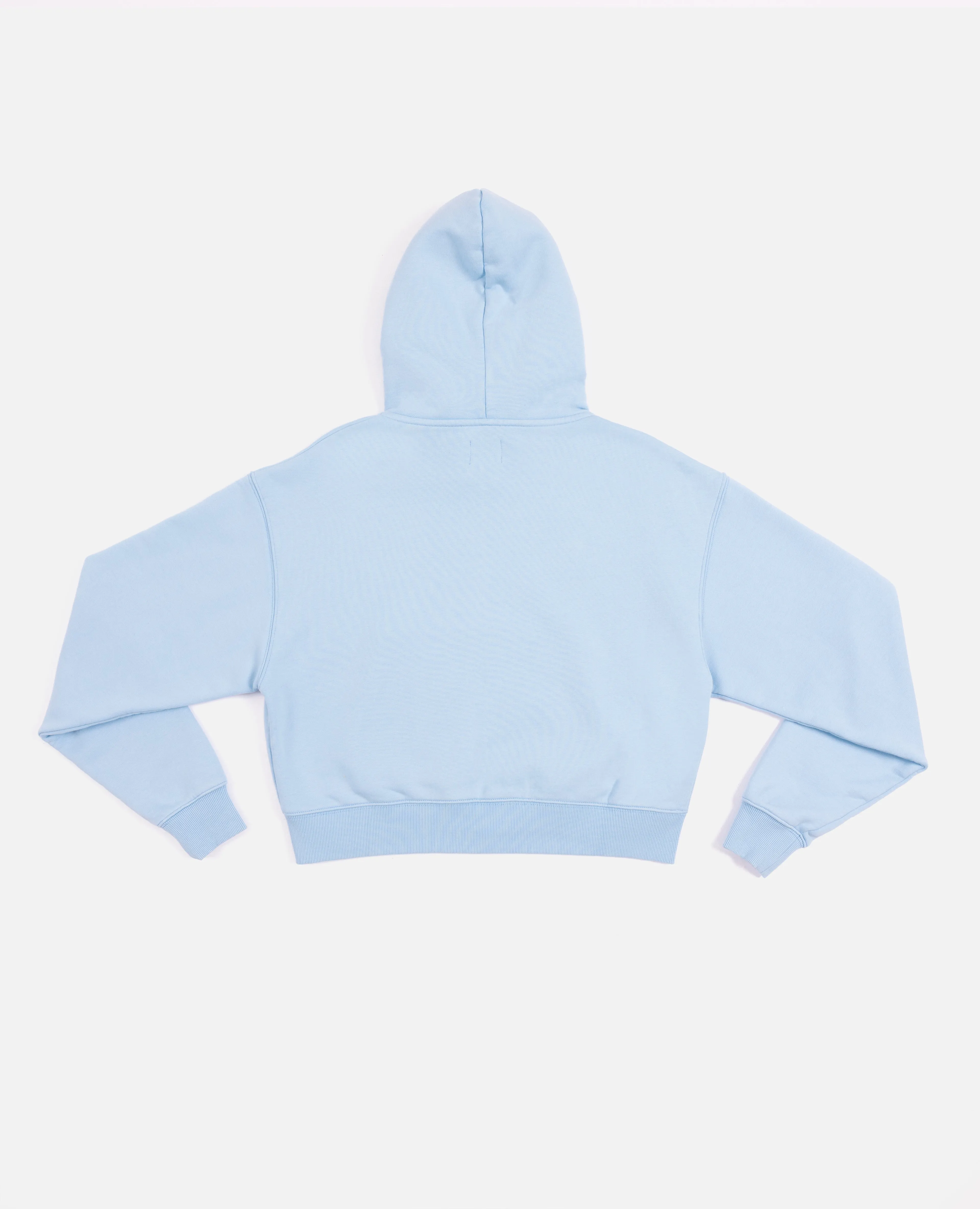 Patta Femme Basic Crop Zip Up Hooded Sweater (Blue Bell) sold by Patta product image thumbnail 4