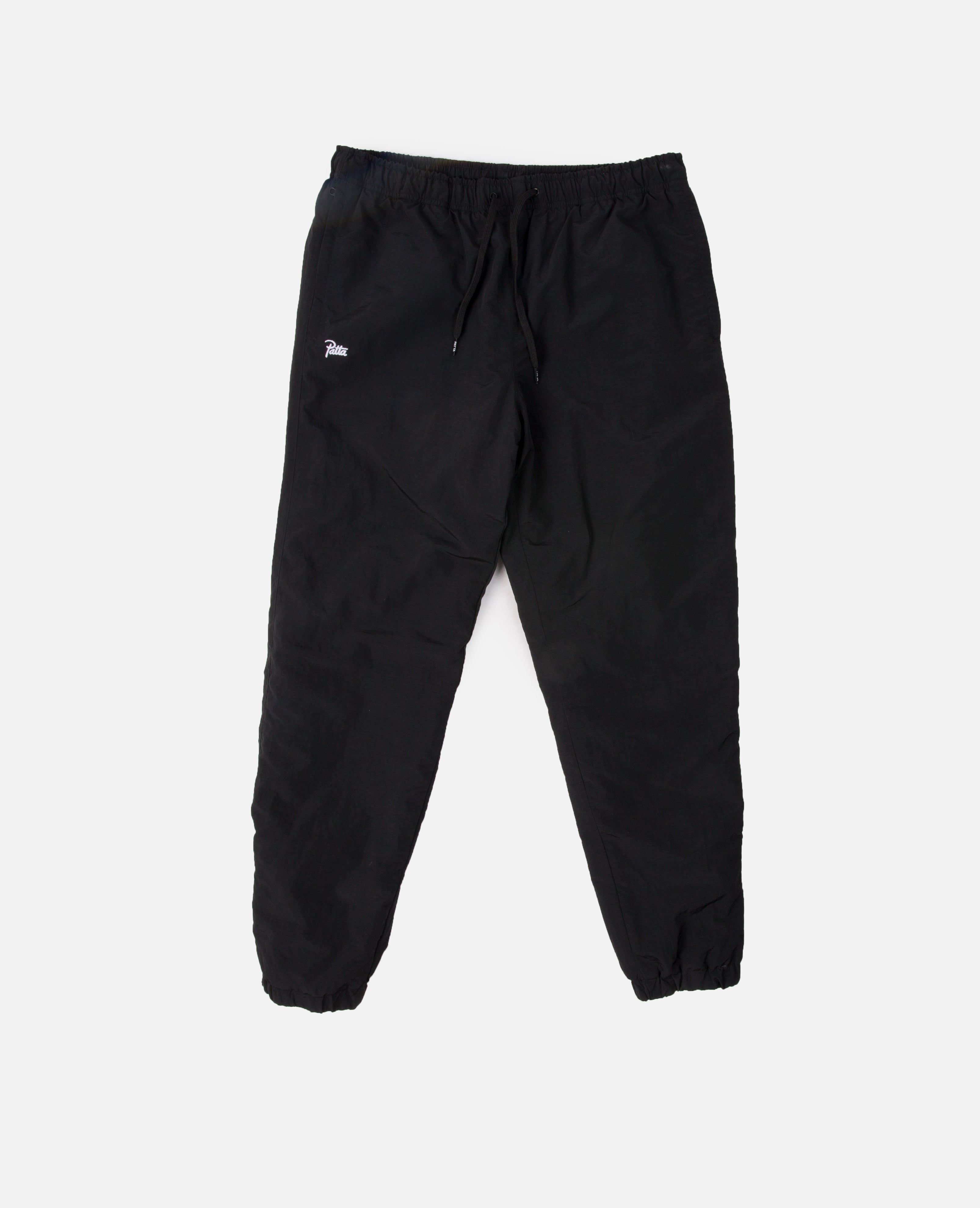 Patta Basic Nylon Padded Track Pants (Black) sold by Patta