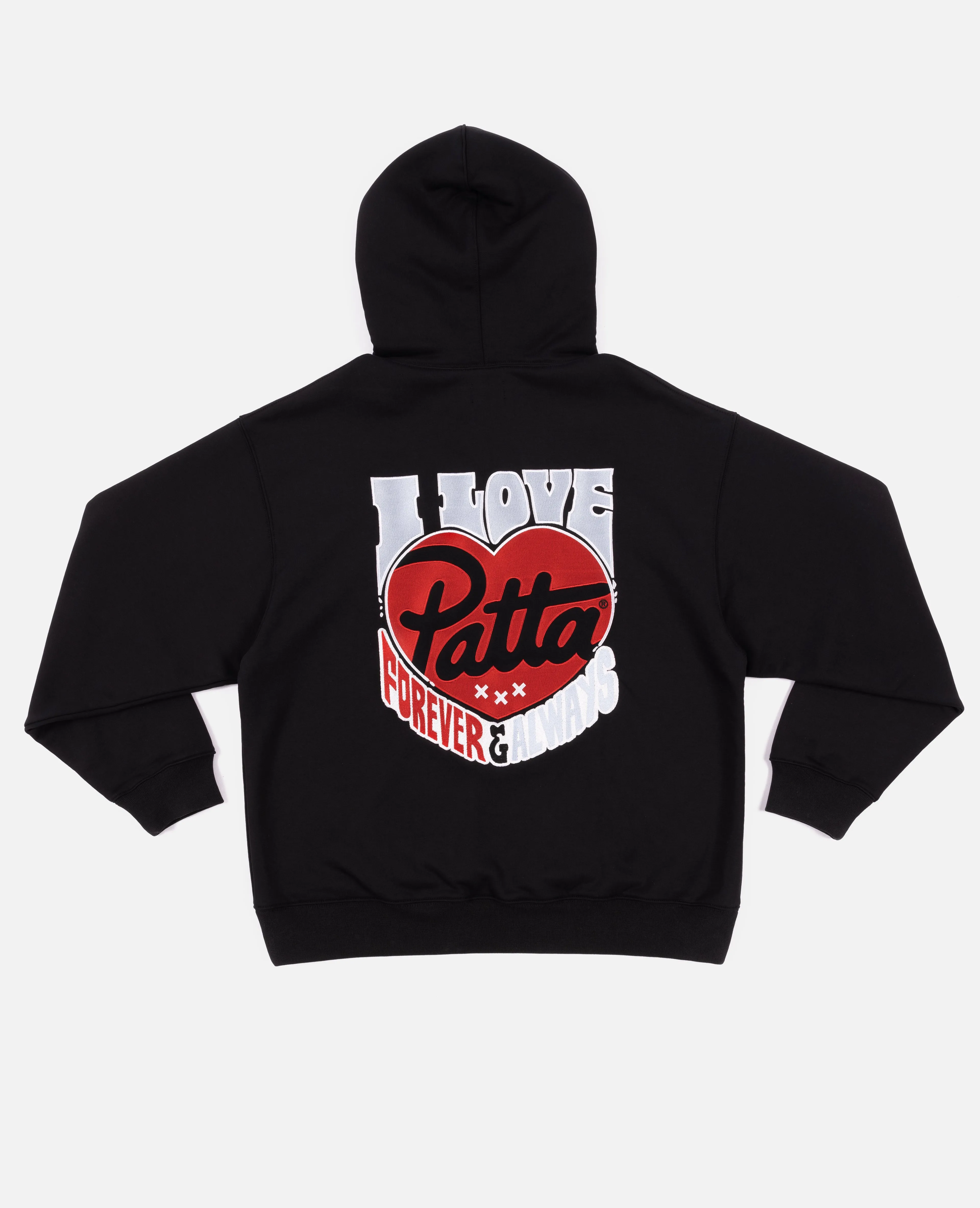 Patta Fovever And Always Boxy Hooded Sweater (Black) sold by Patta