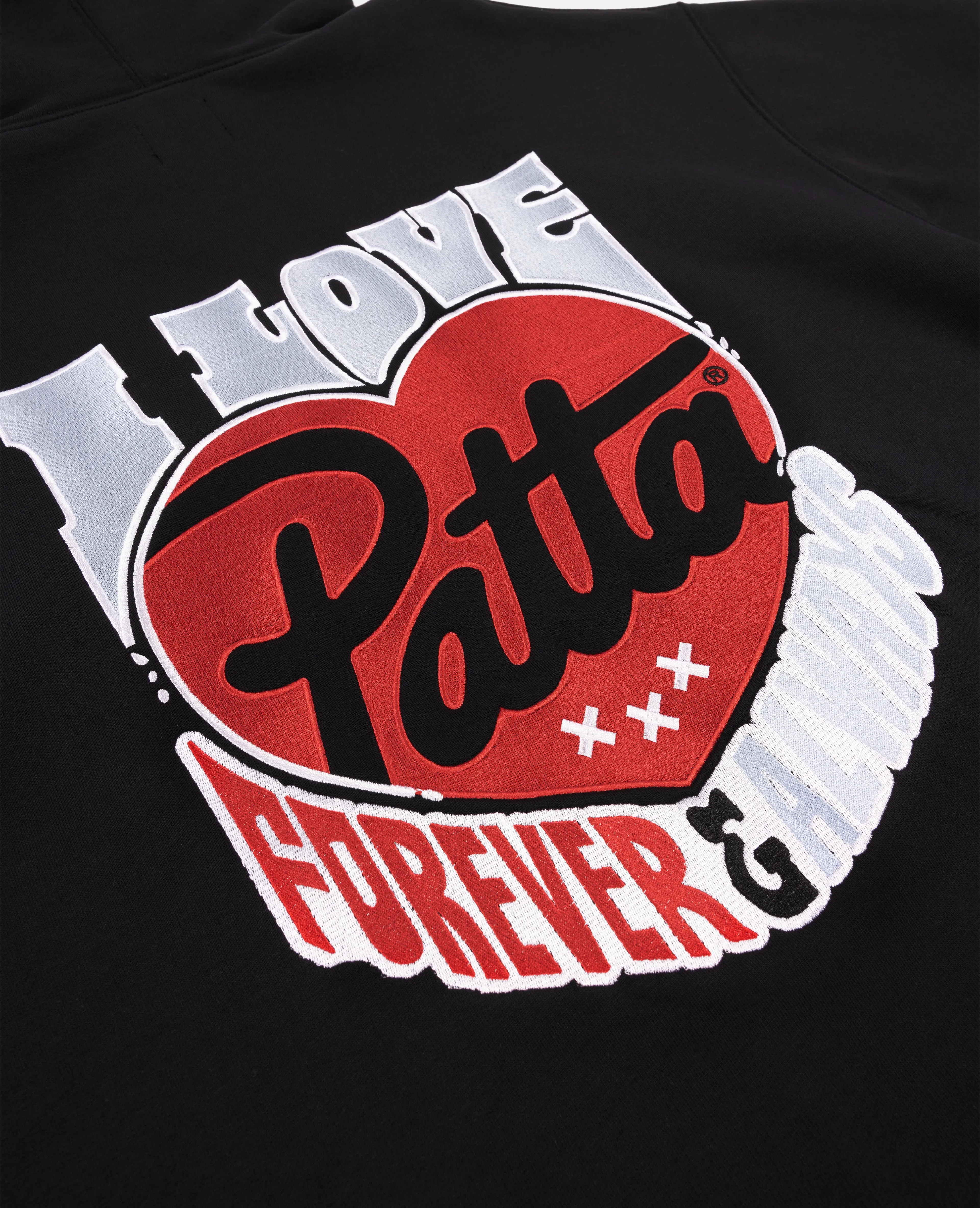 Patta Fovever And Always Boxy Hooded Sweater (Black) sold by Patta product image thumbnail 3