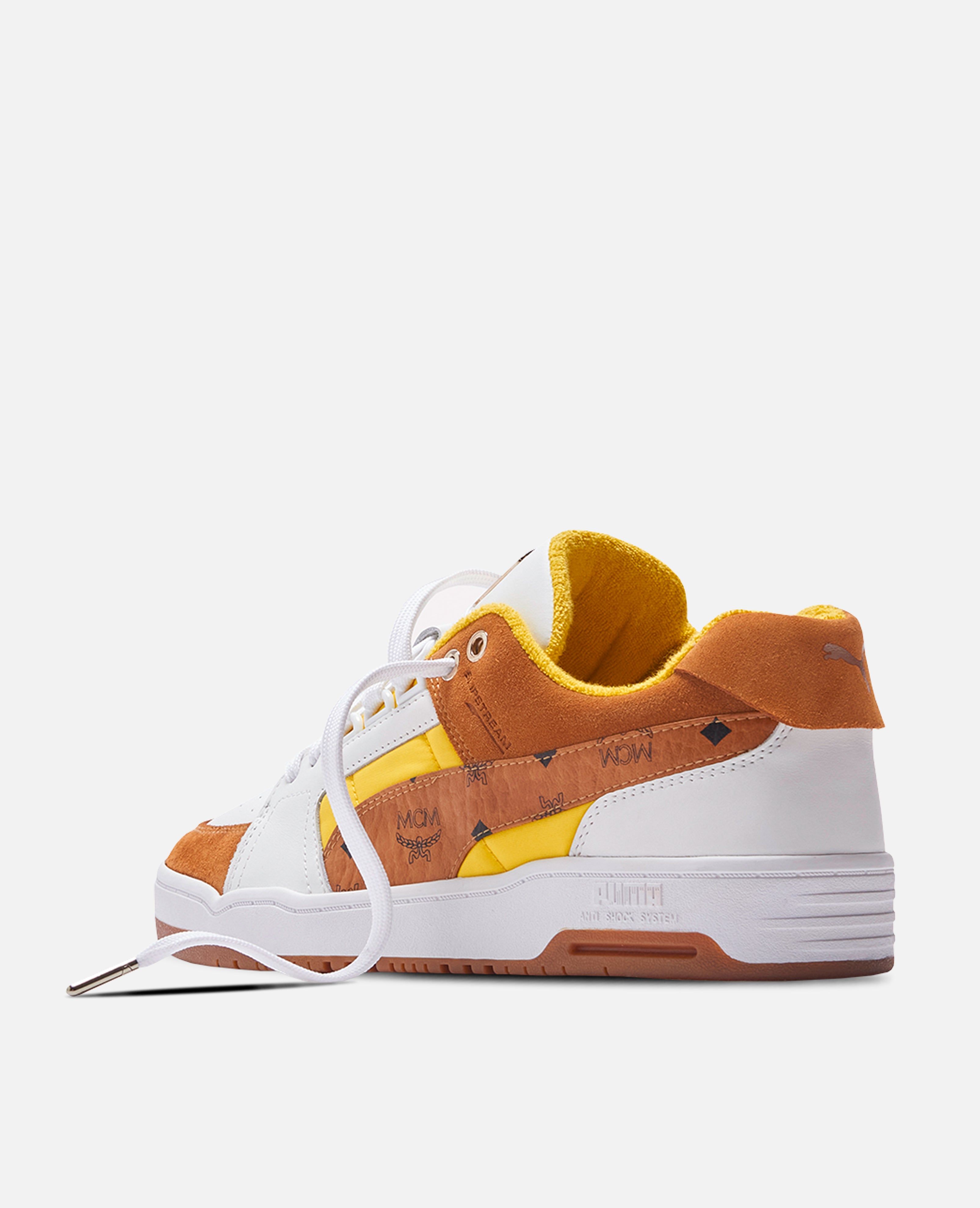 Puma x MCM Slipstream Lo (Bright White-Vibrant Yellow) sold by Patta product image thumbnail 3
