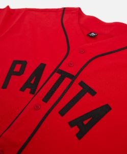 Patta Athletic Logo Baseball Shirt (Racing Red) sold by Patta
