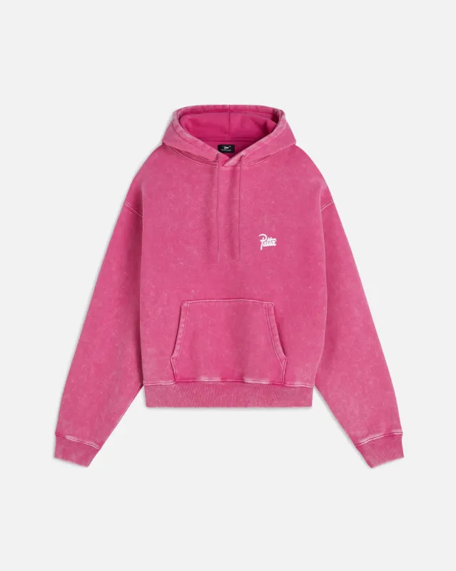 Patta Classic Washed Hooded Sweater (Fuchsia Red) sold by Patta