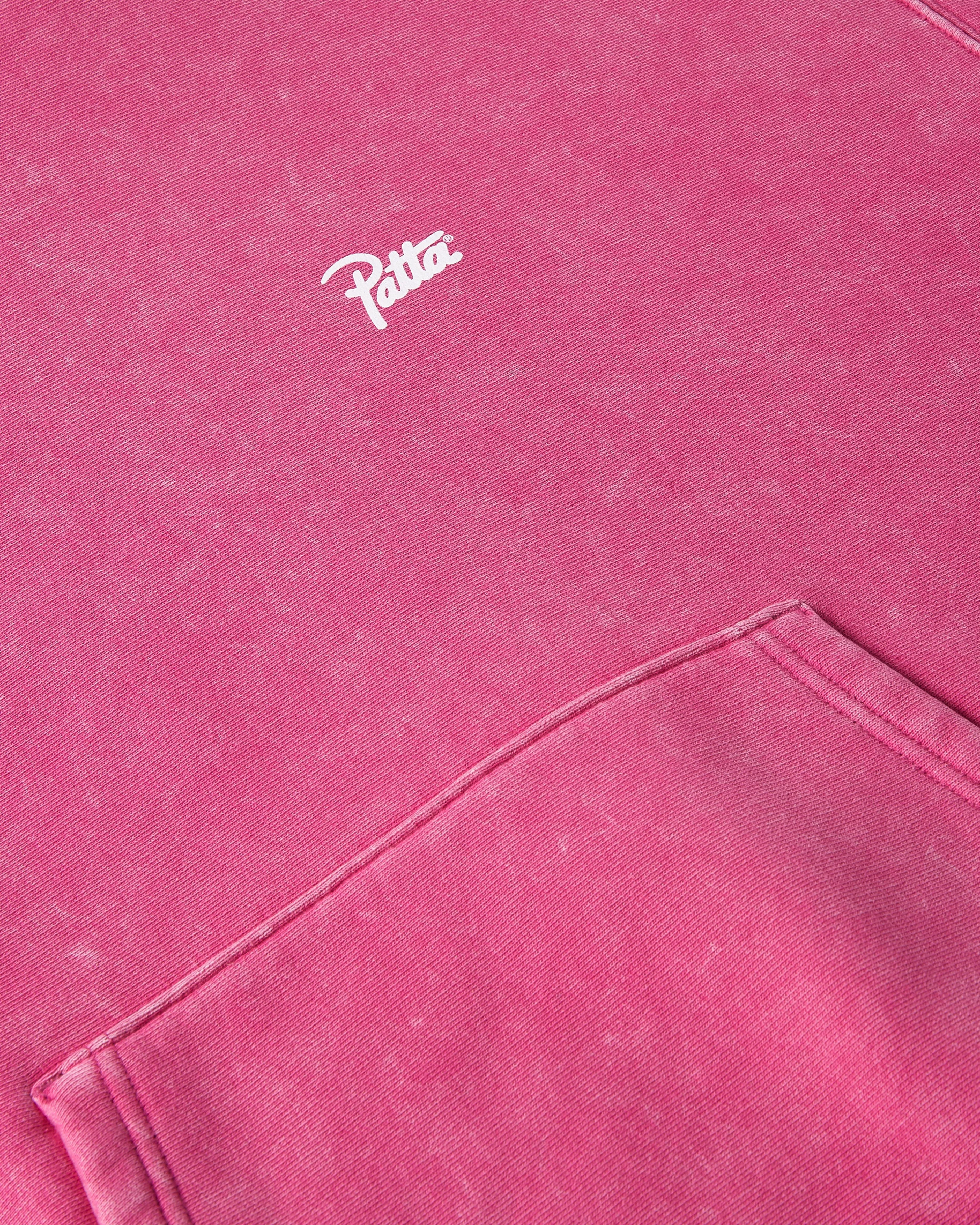 Patta Classic Washed Hooded Sweater (Fuchsia Red) sold by Patta product image thumbnail 3