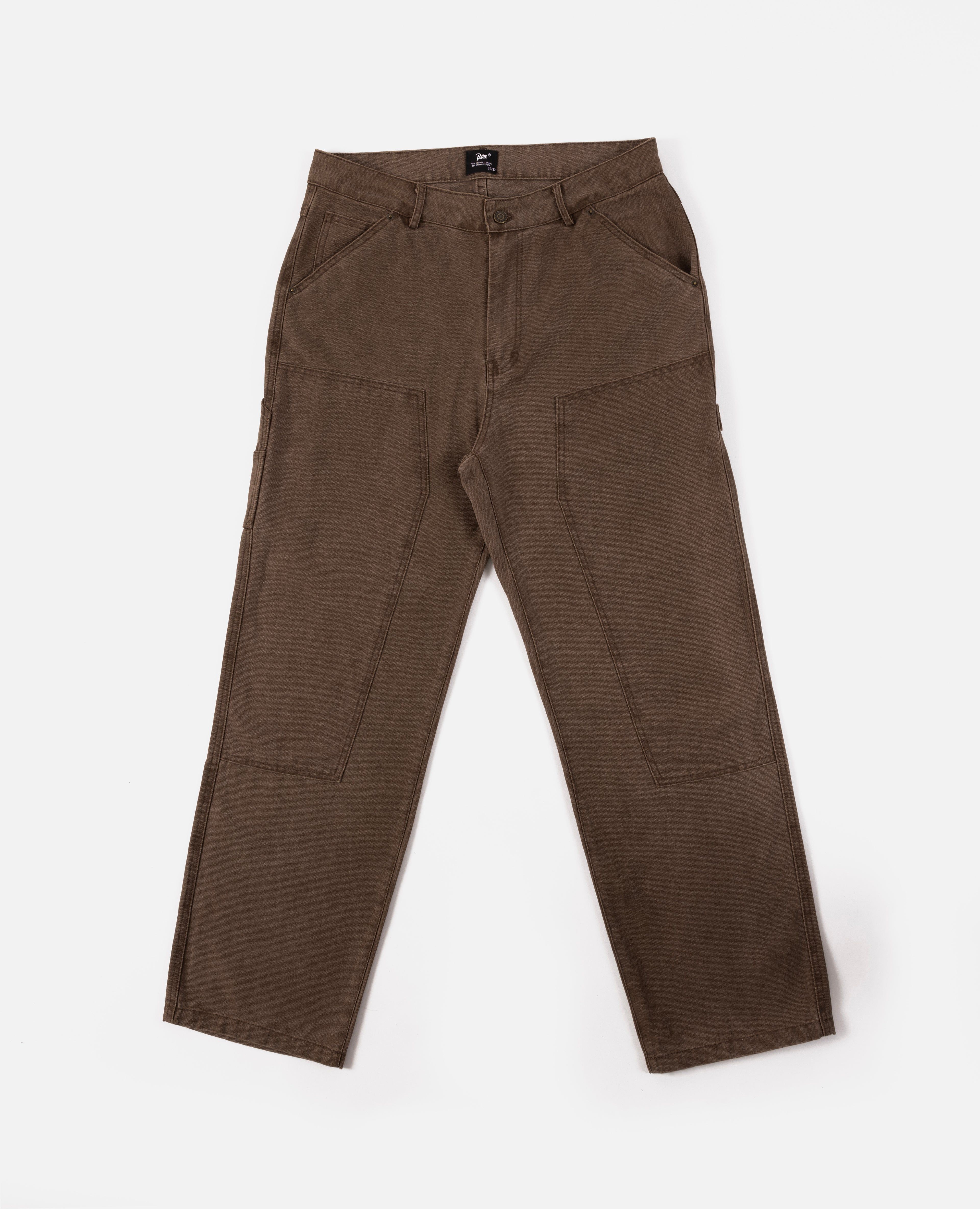 Patta Canvas Painter Pants (Washed Brown) sold by Patta