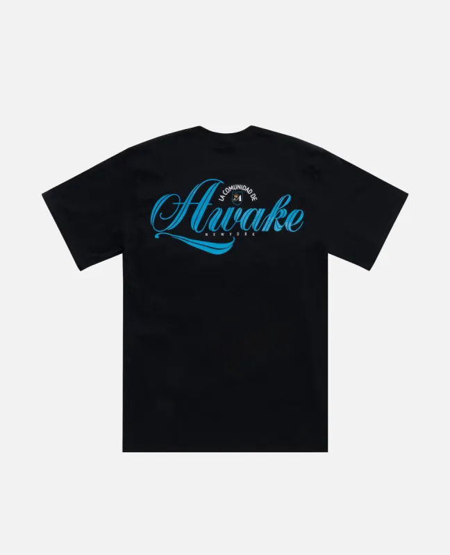 Awake Comunidad Logo Tee (Black) sold by Patta