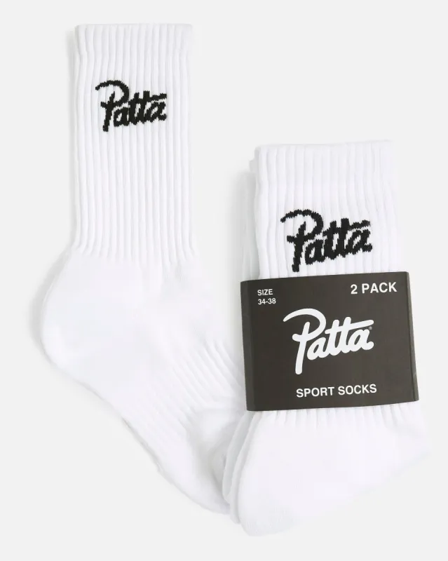 Patta Script Logo Sport Socks 2-Pack sold by Patta