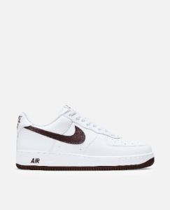 Nike Air Force 1 Low Retro (White/Chocolate-Metallic Gold) sold by Patta