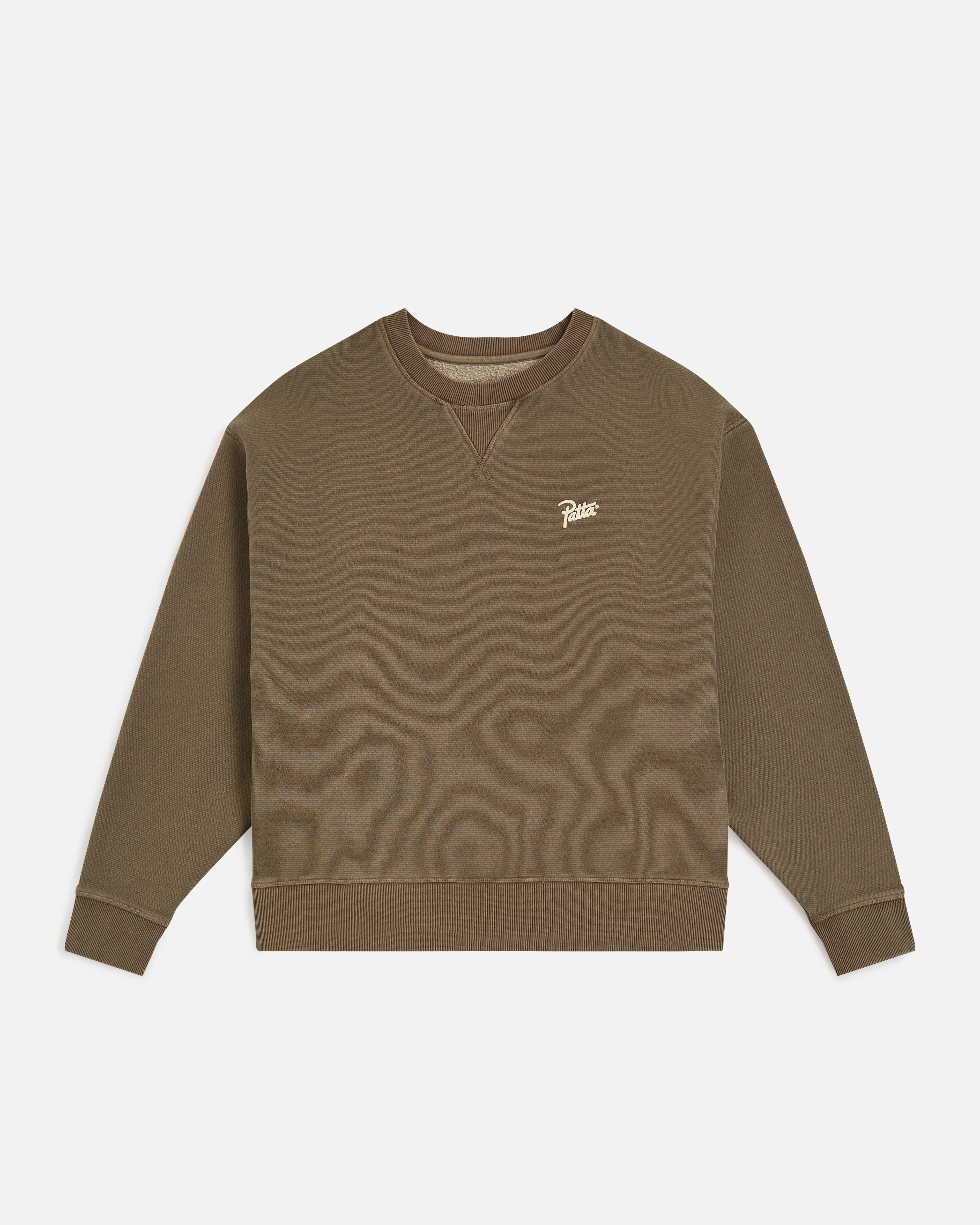 Patta Classic Washed Crewneck Sweater (Morel) sold by Patta