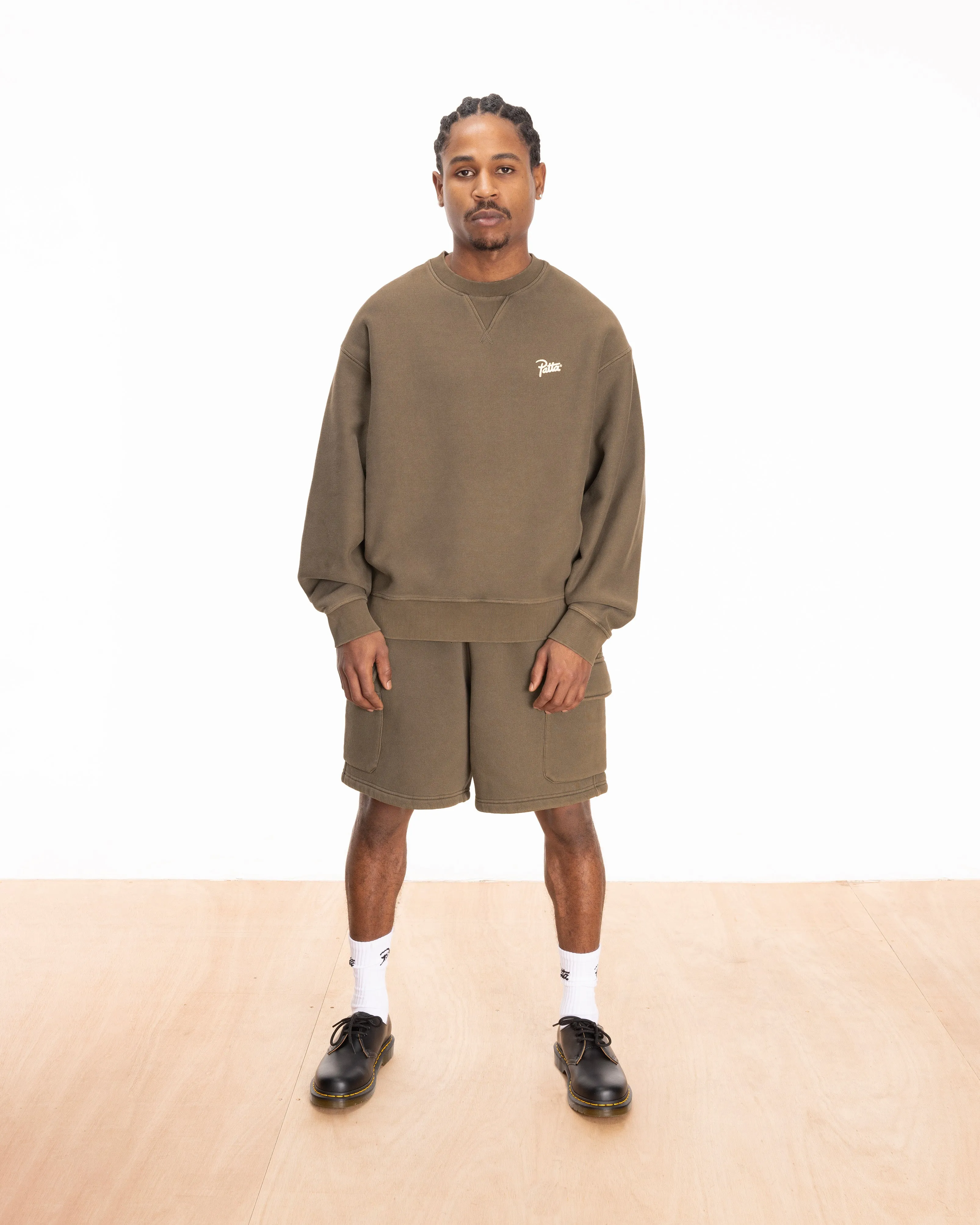 Patta Classic Washed Crewneck Sweater (Morel) sold by Patta product image thumbnail 2