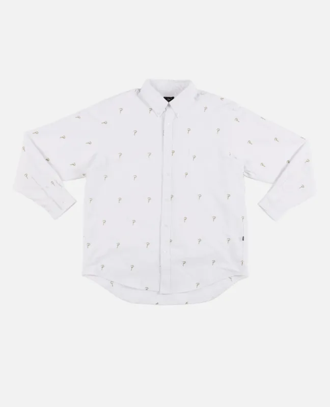 Patta Oxford Longsleeve Shirt (White) sold by Patta