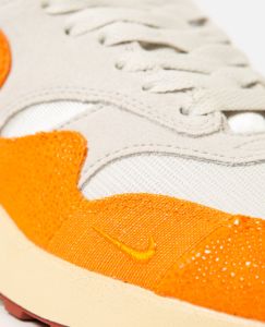 WMNS Nike Air Max 1 (Light Bone/Magma Orange-Neutral Grey) sold by Patta