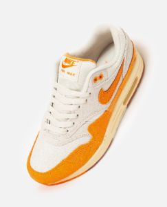 WMNS Nike Air Max 1 (Light Bone/Magma Orange-Neutral Grey) sold by Patta