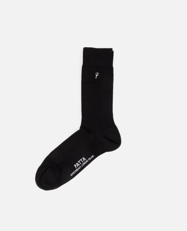 Patta Basic Dress Socks (Black) sold by Patta