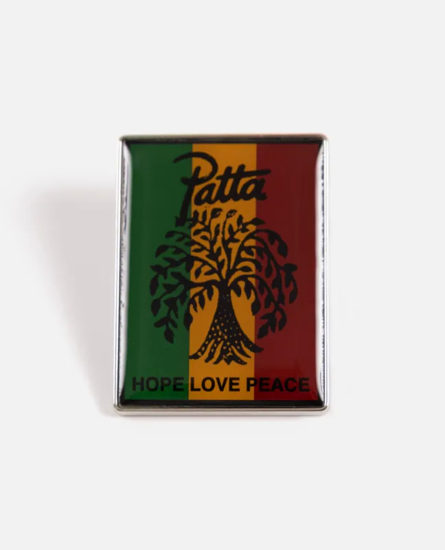 Patta Tree Of Life Pin (Dill/Ocre / Red Pear) sold by Patta