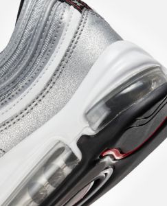 Nike Air Max 97 OG (Metallic Silver/University Red-Black) sold by Patta