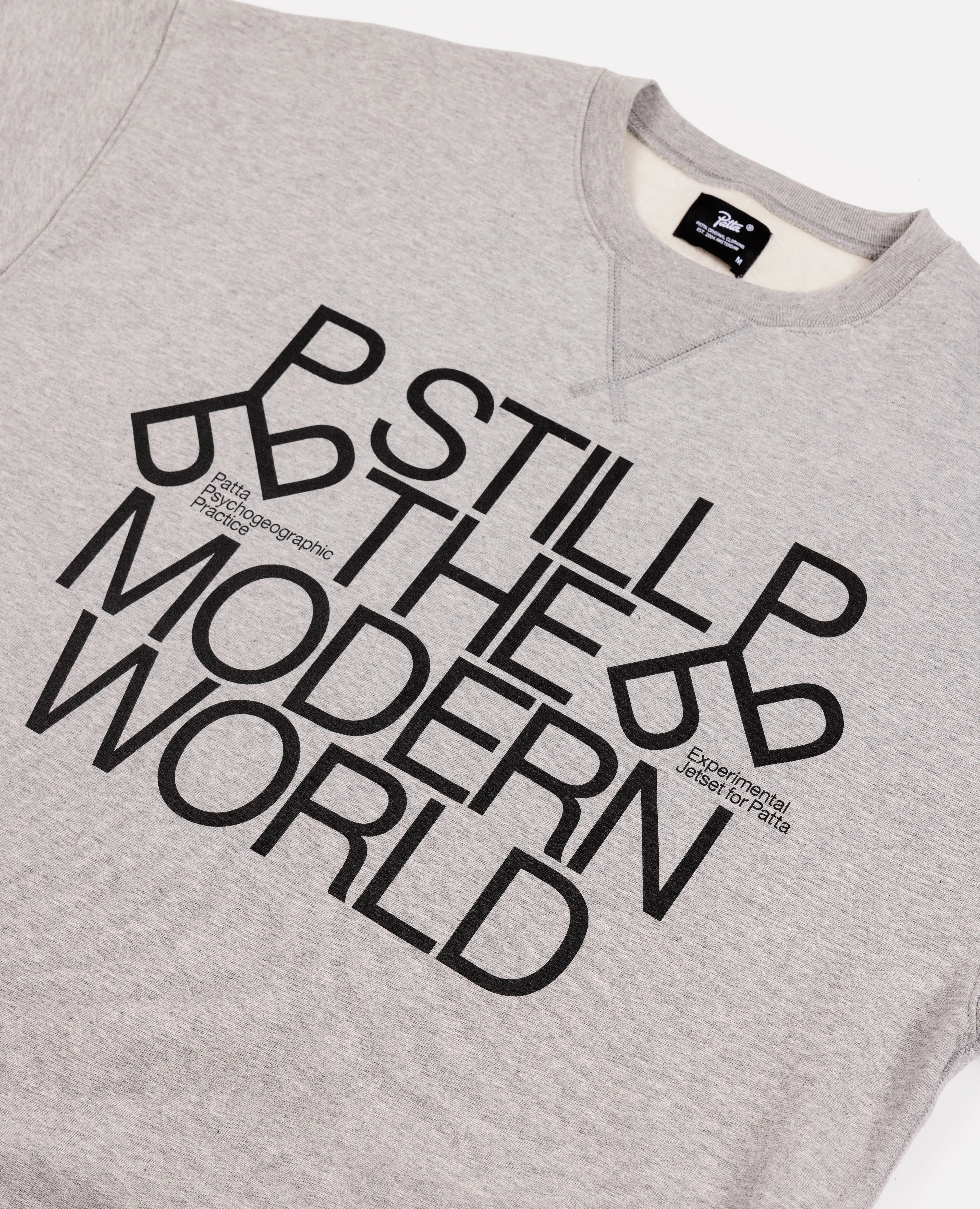 Patta x Experimental Jetset Crewneck Sweater (Melange Grey) sold by Patta product image thumbnail 4