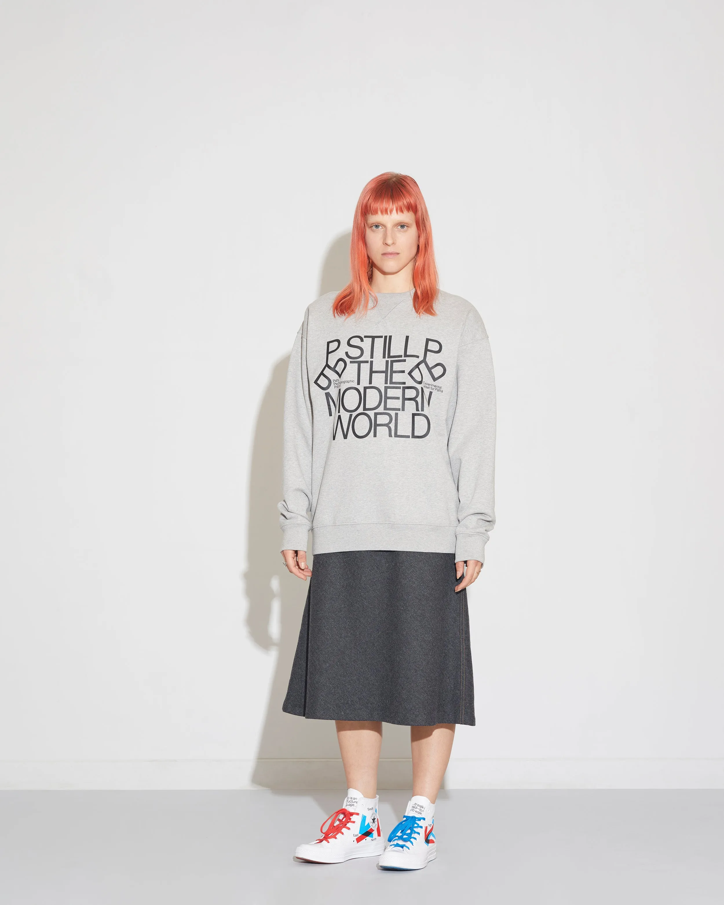 Patta x Experimental Jetset Crewneck Sweater (Melange Grey) sold by Patta product image thumbnail 3