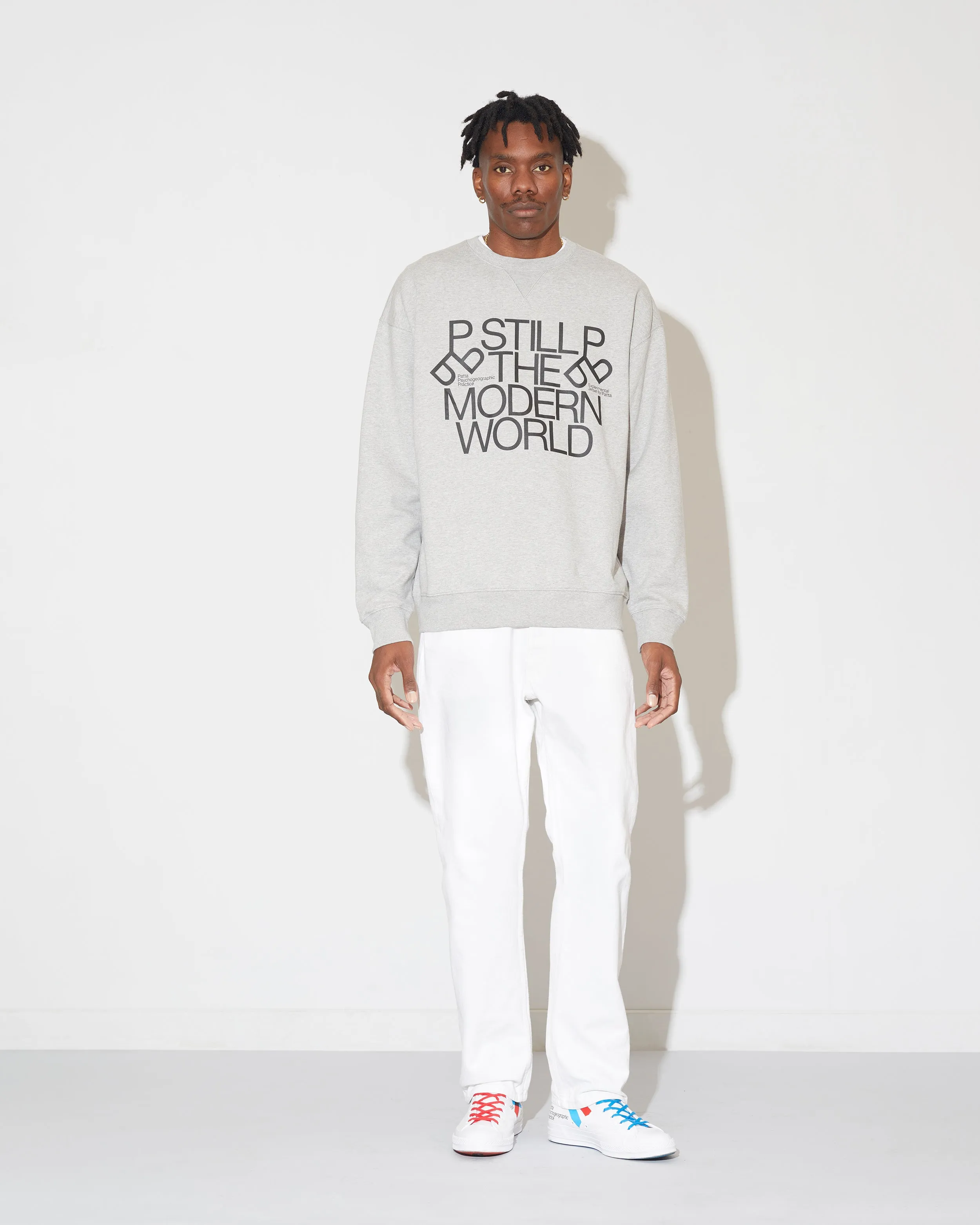 Patta x Experimental Jetset Crewneck Sweater (Melange Grey) sold by Patta product image thumbnail 2