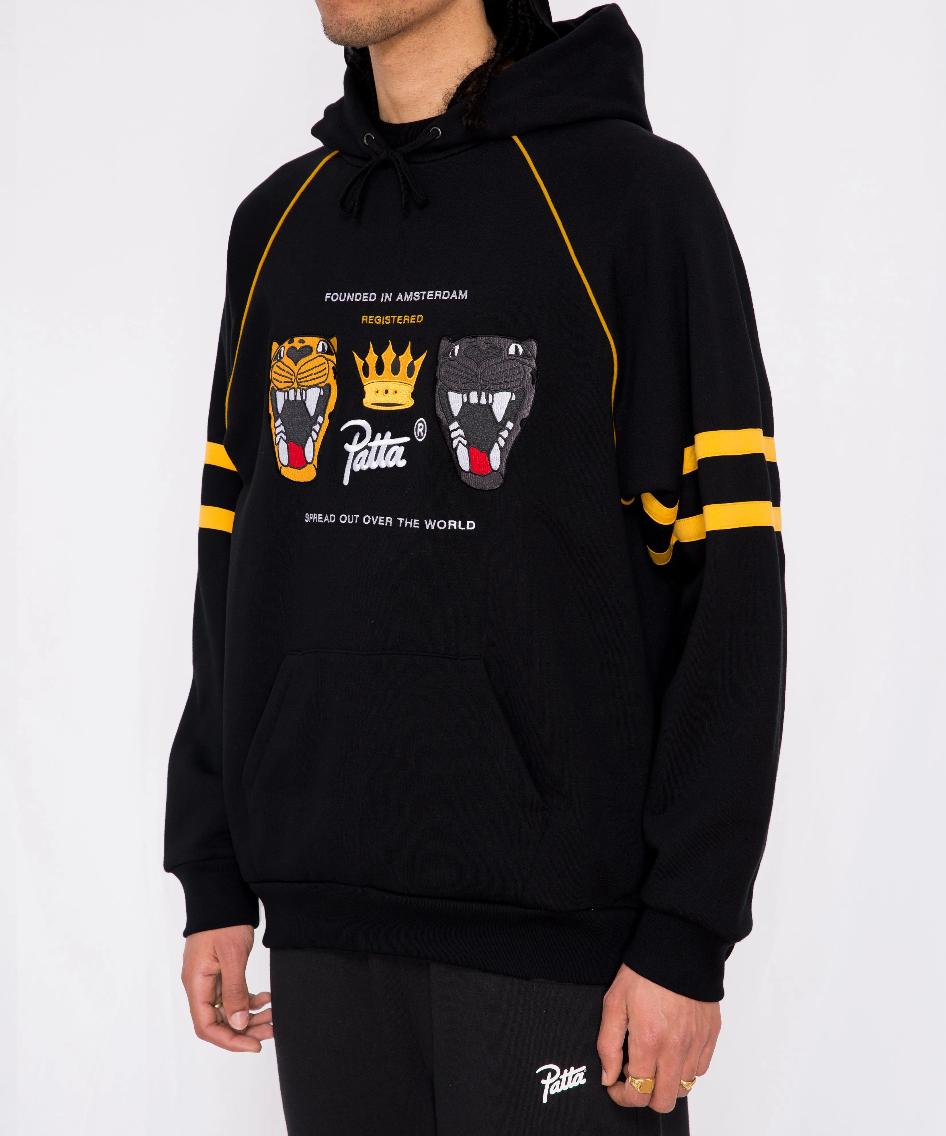 Patta Heritage Hooded Sweater (Black) sold by Patta product image thumbnail 3