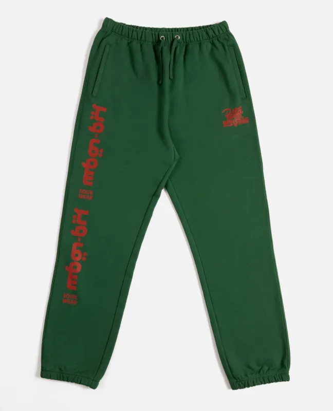 Patta x Andy Wahloo (Hassan Hajjaj) Logo Jogging Pants (Eden) sold by Patta
