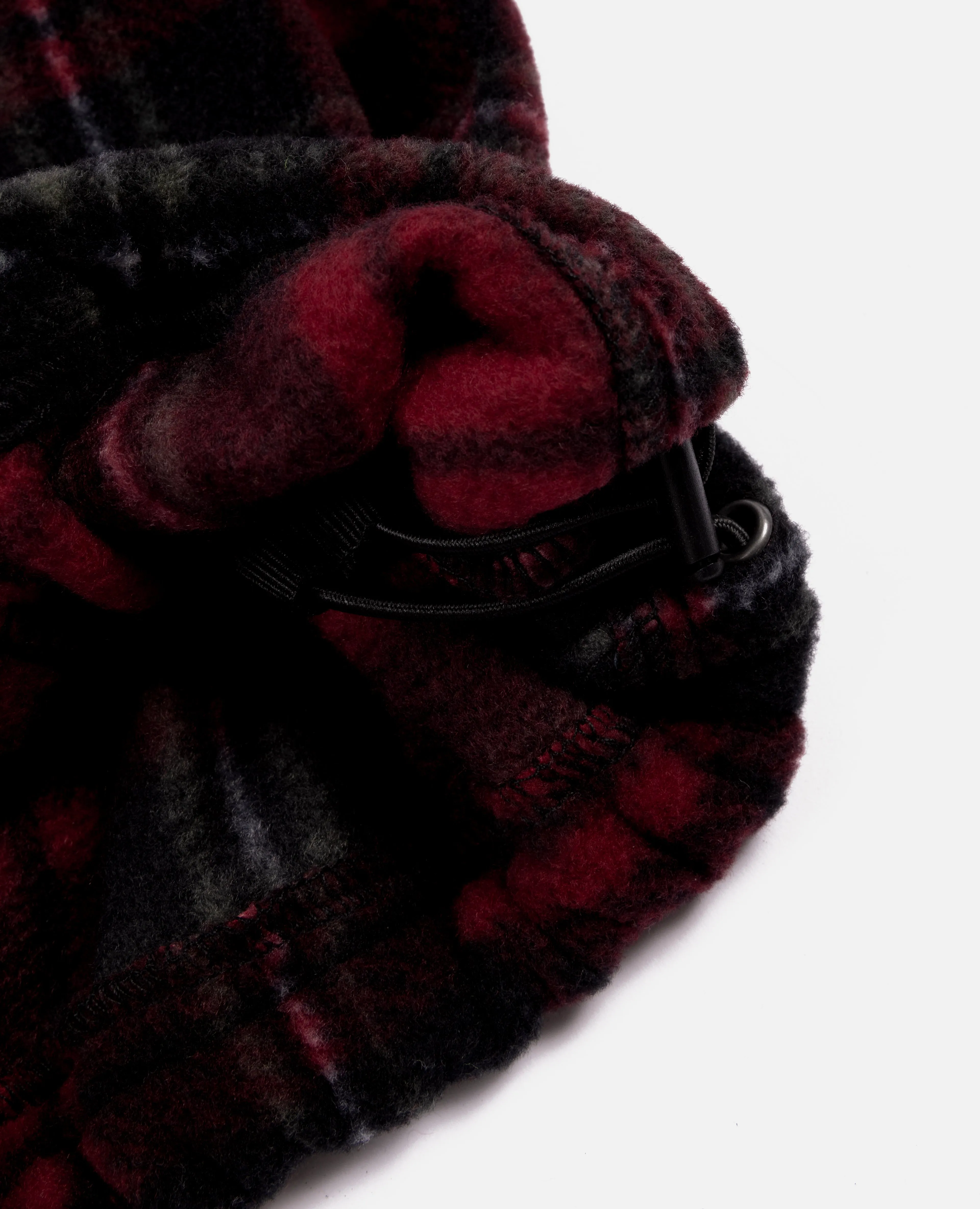 Patta Tartan Fleece Hooded Sweater (Multi/Biking Red) sold by Patta product image thumbnail 5