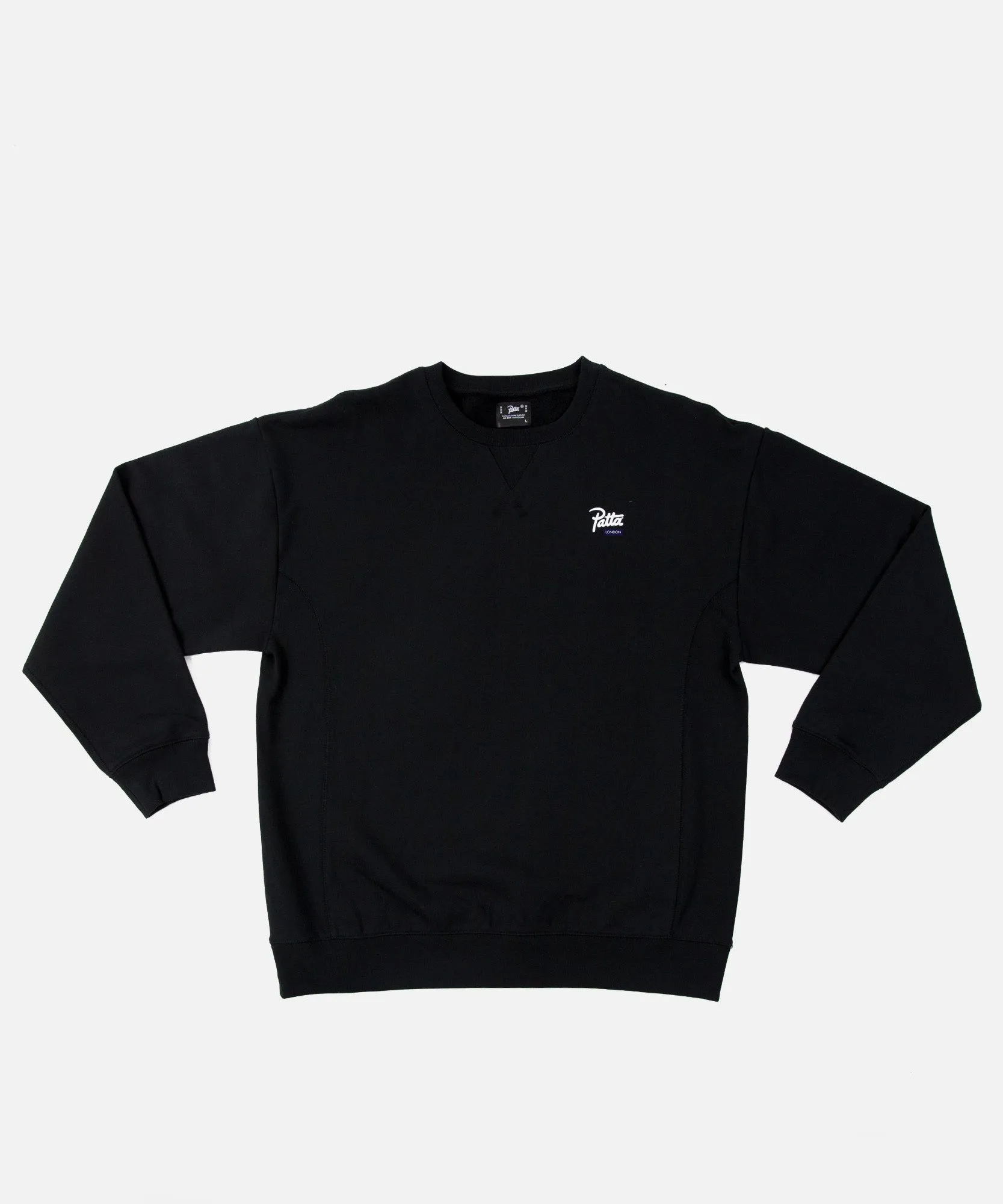 IN-STORE EXCLUSIVE: Patta London Chapter Crewneck Sweater (Black) sold by Patta