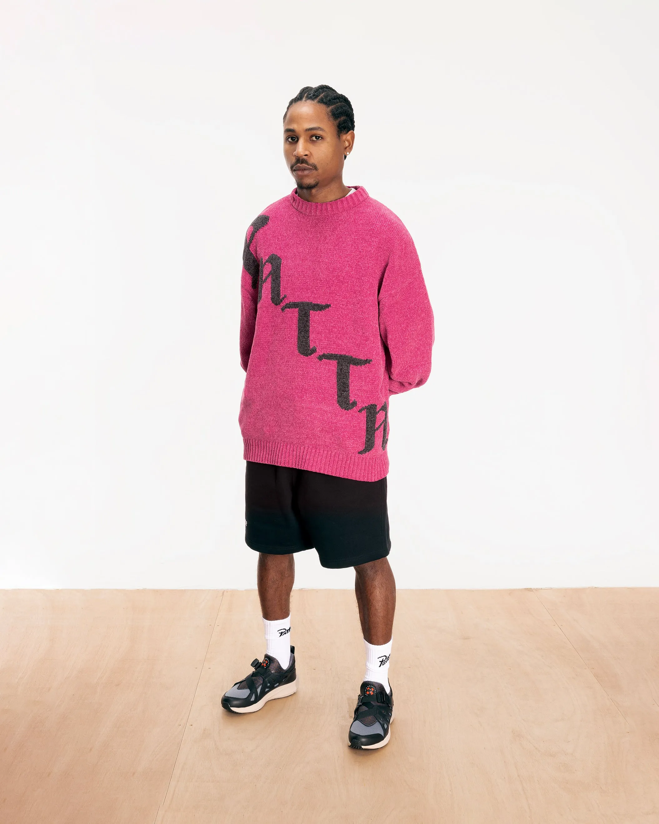Patta Chenille Knitted Sweater (Fuchsia Red) sold by Patta product image thumbnail 2